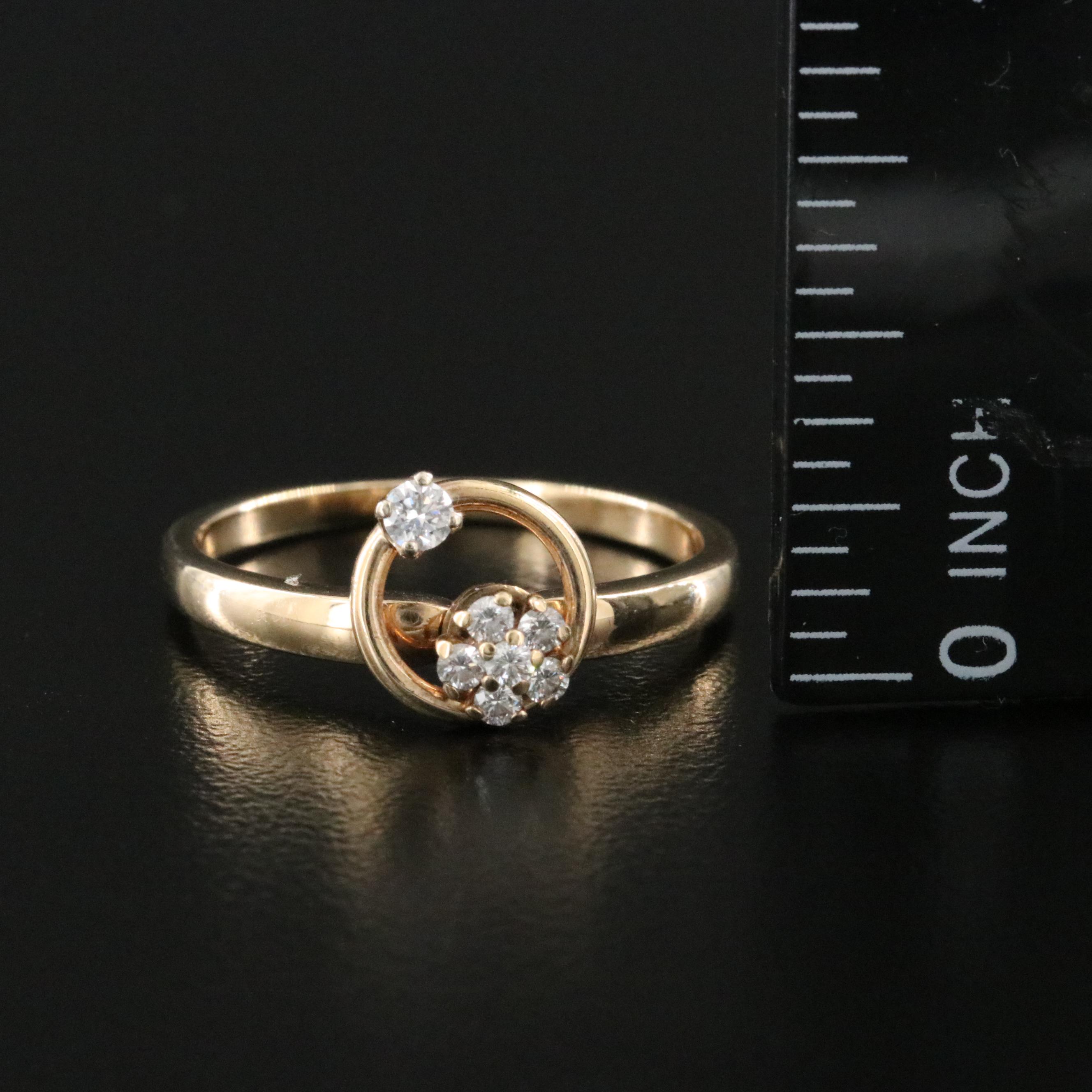 Norman Teufel 14K 0.20 CTW Diamond Motion Ring