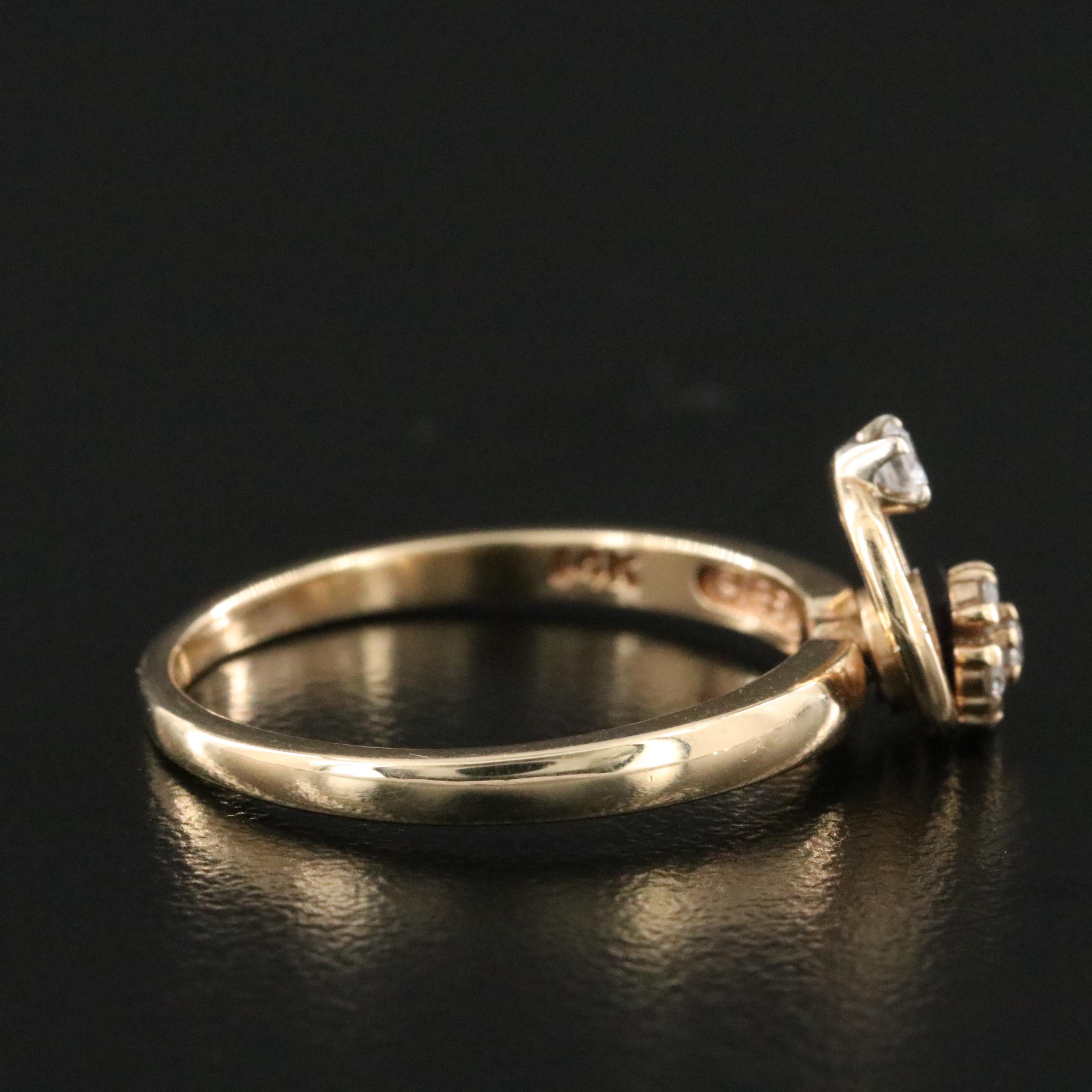 Norman Teufel 14K 0.20 CTW Diamond Motion Ring