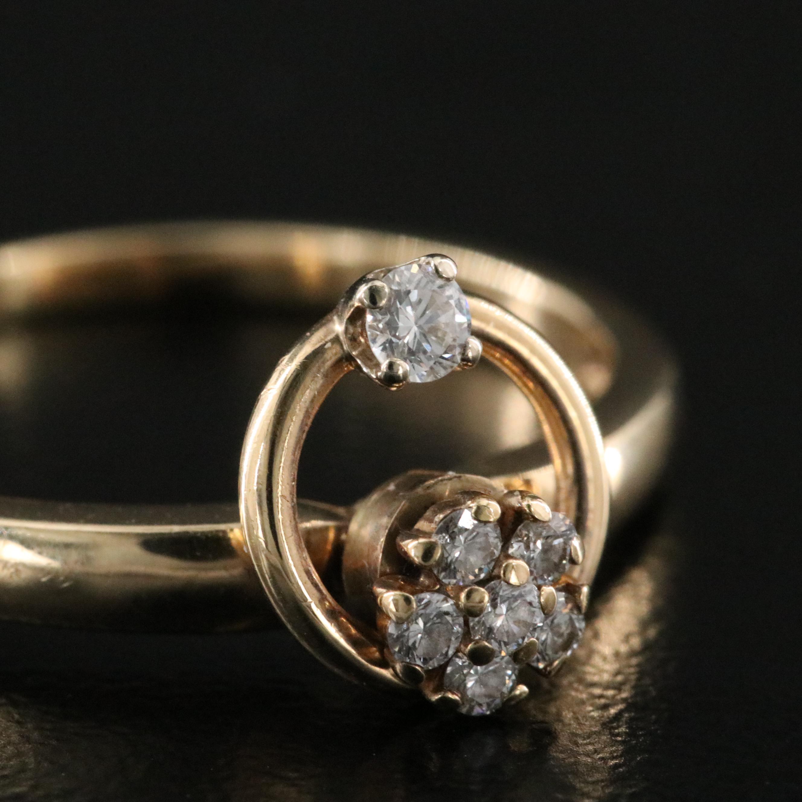 Norman Teufel 14K 0.20 CTW Diamond Motion Ring