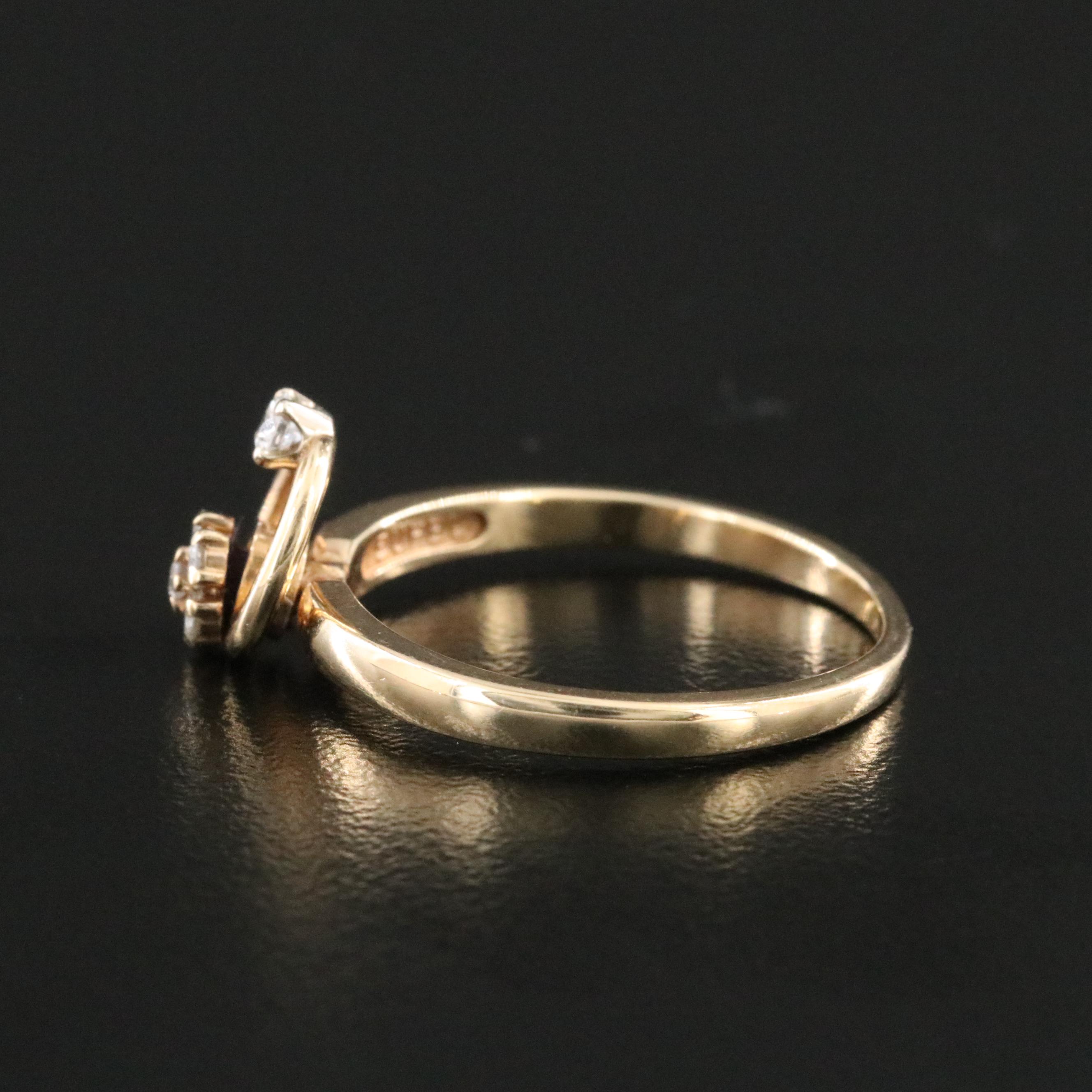 Norman Teufel 14K 0.20 CTW Diamond Motion Ring