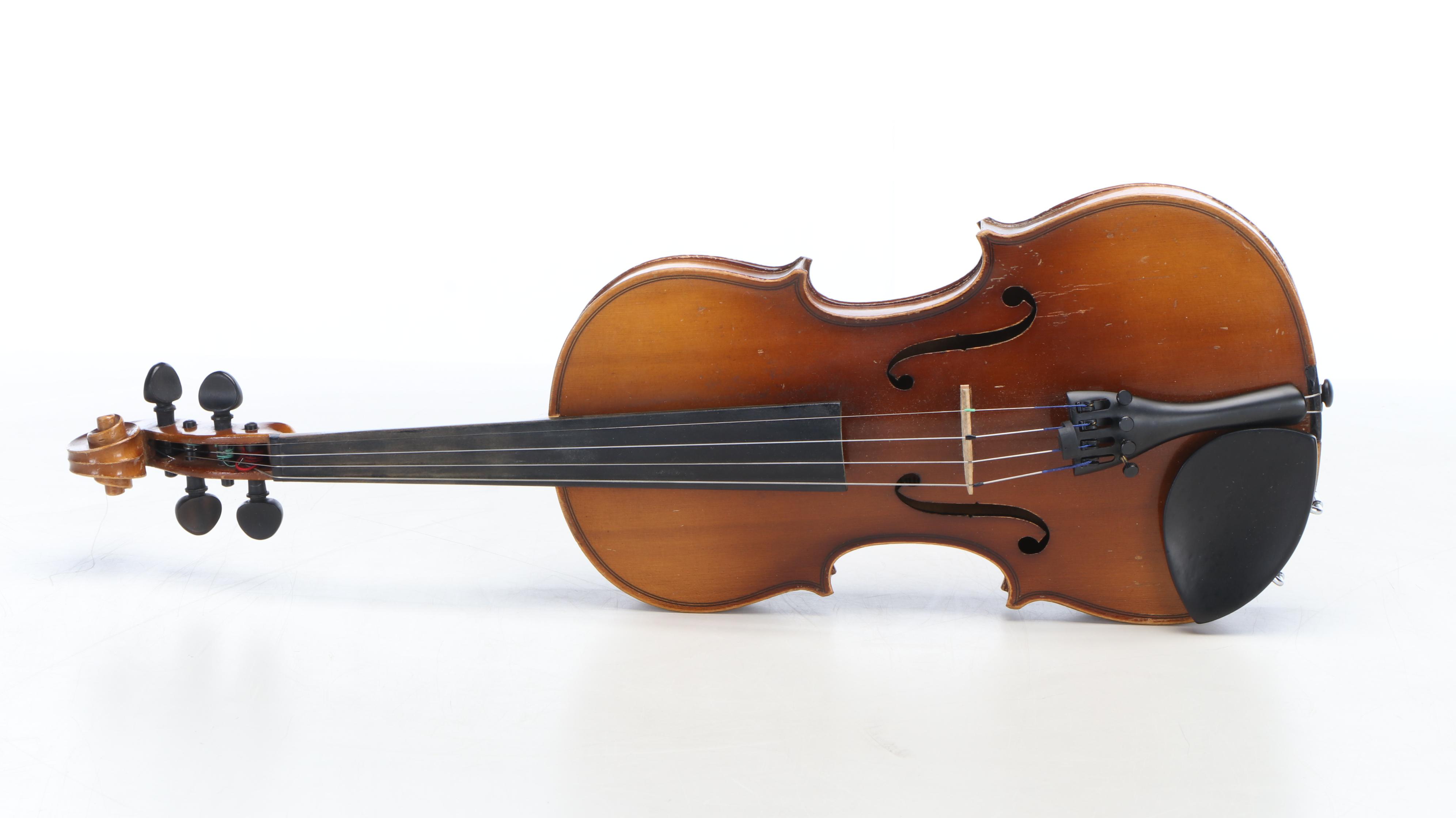 Antonius Stradivarius Replica 4/4 Violin with Blue Case