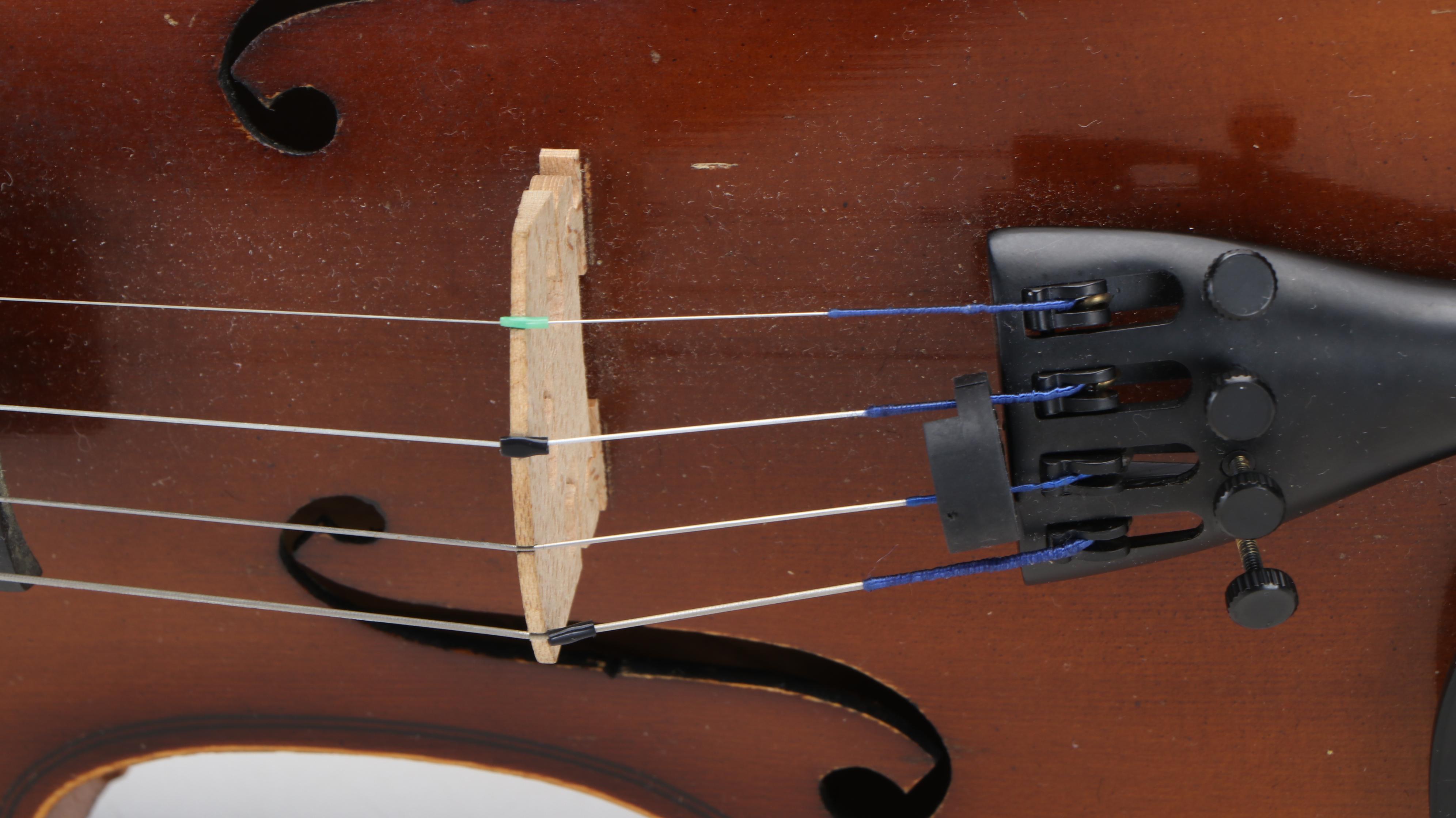 Antonius Stradivarius Replica 4/4 Violin with Blue Case