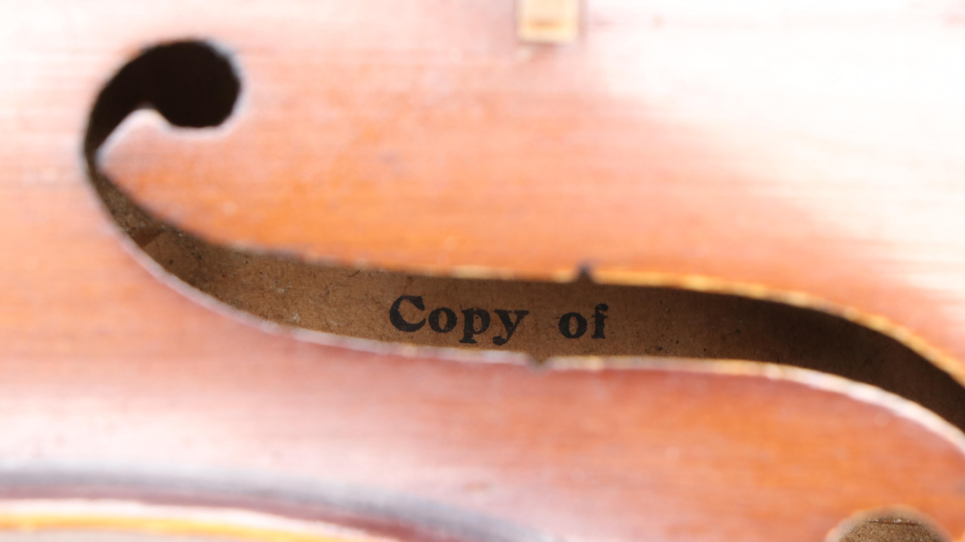 Antonius Stradivarius Replica 4/4 Violin with Blue Case