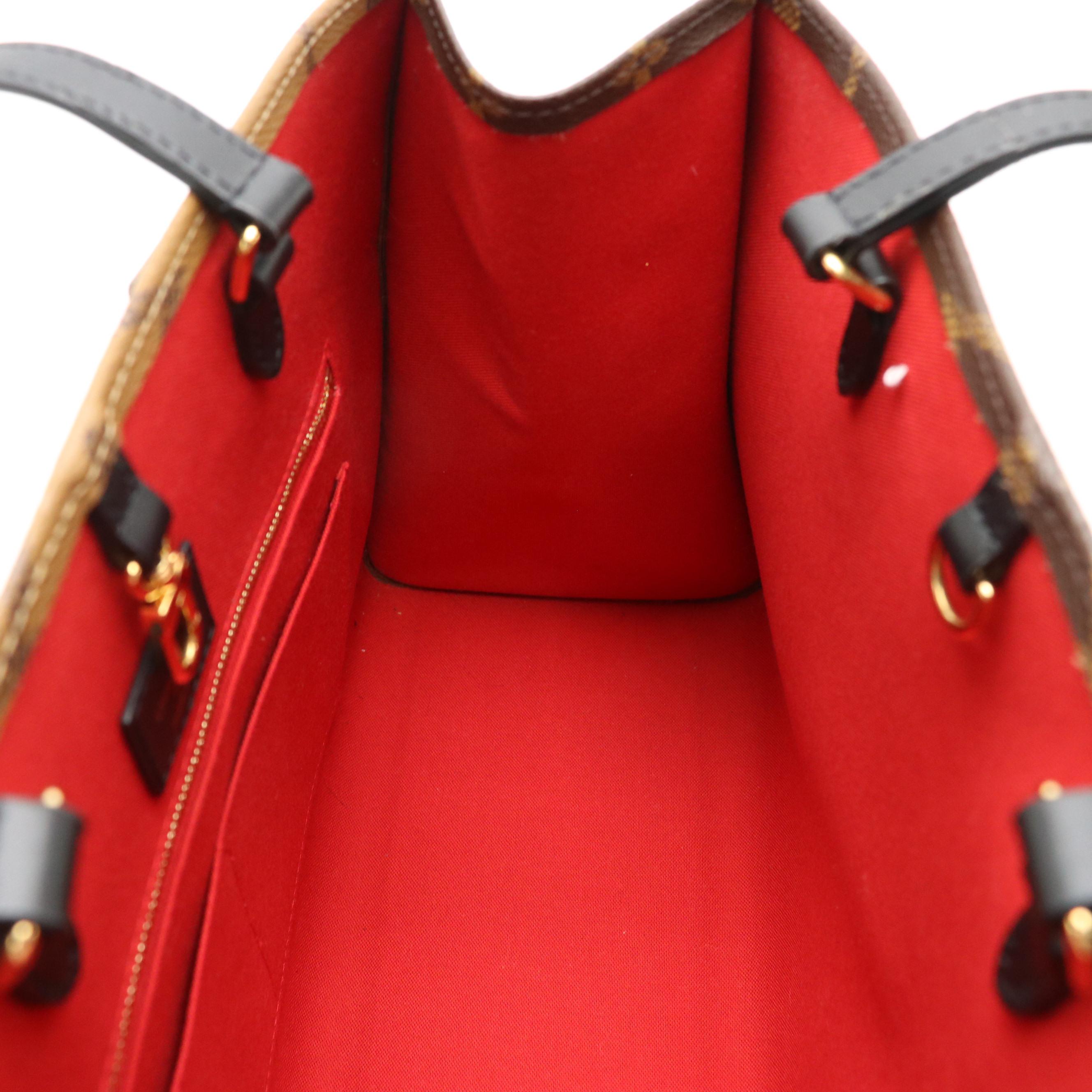 Louis Vuitton OnTheGo MM Two-Way Tote Bag in Reverse Monogram Giant Canvas
