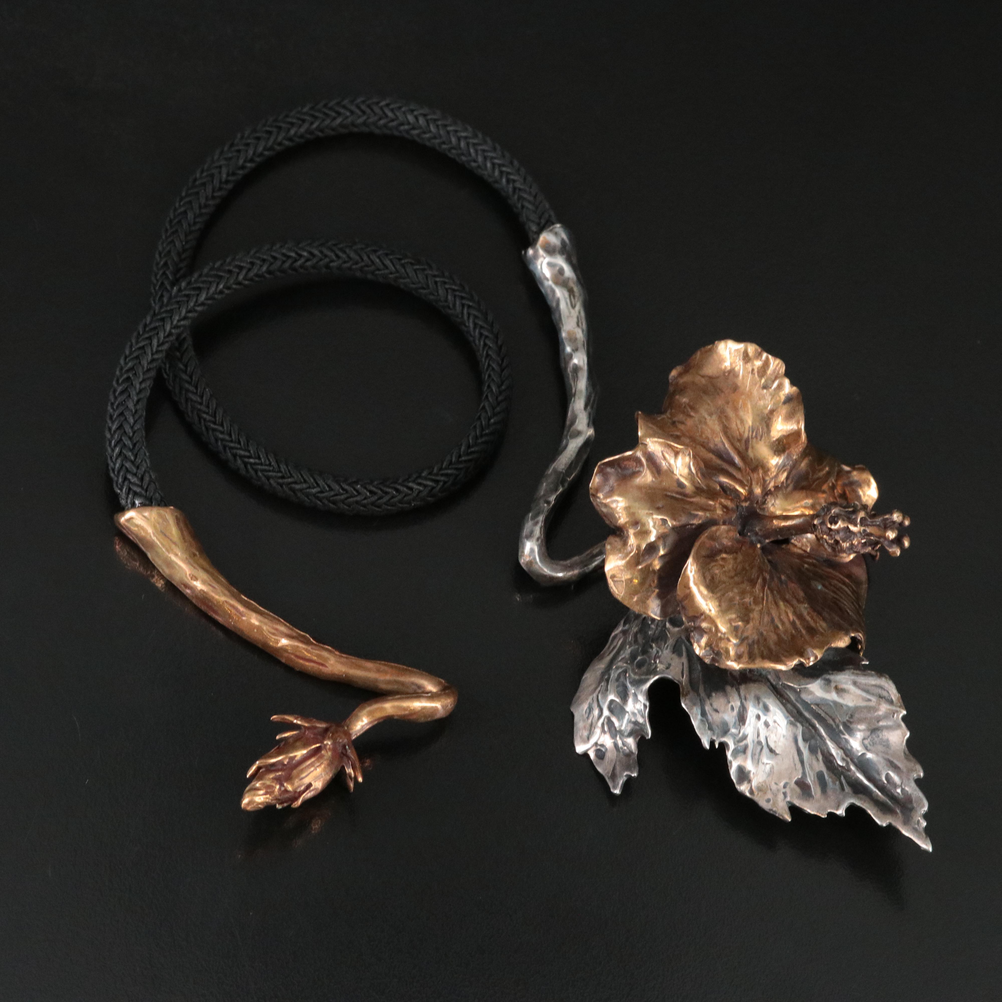 Clifton Nicholson Hibiscus Flower Necklace