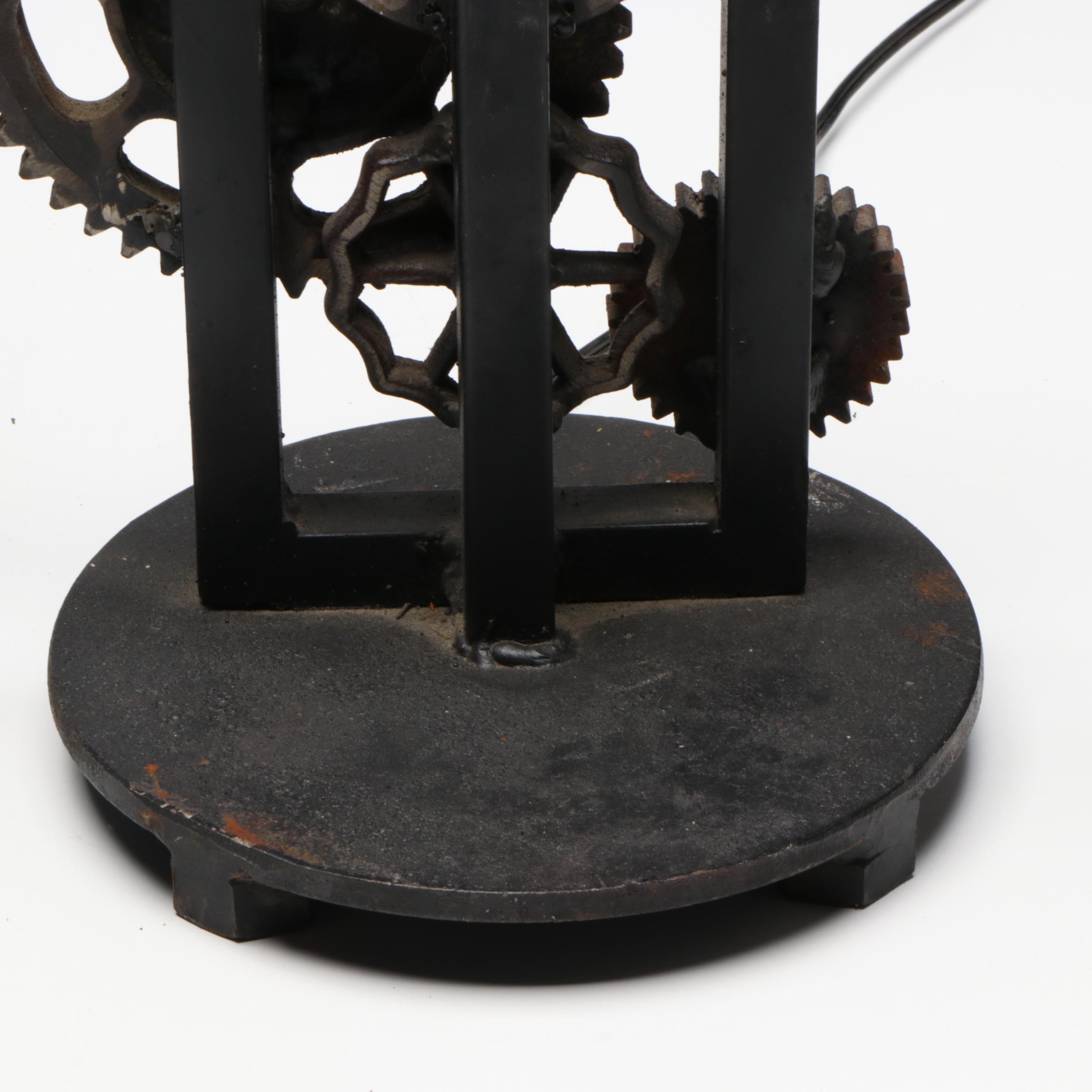 Steampunk Style Cast Iron Table Lamps