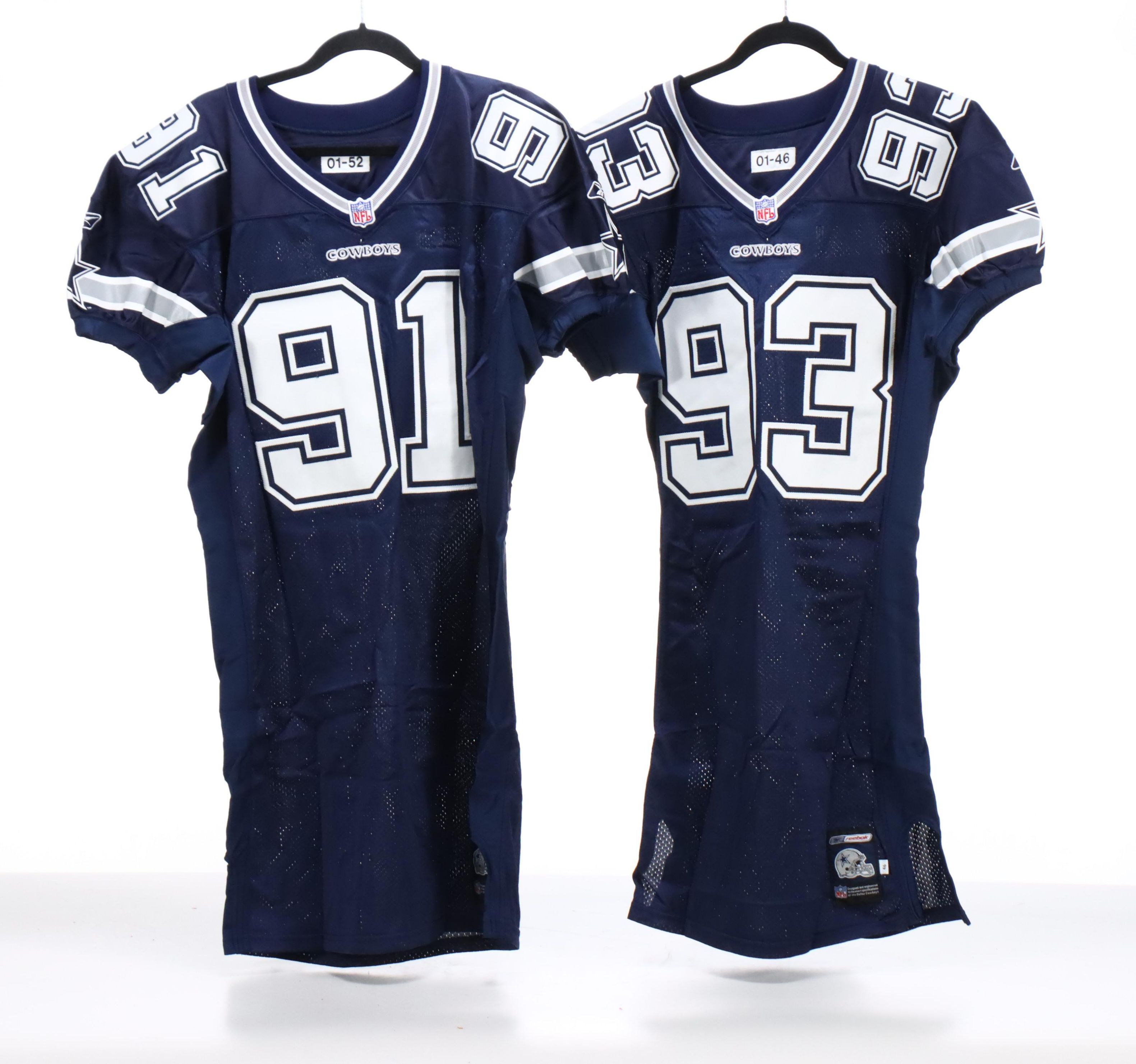 Antonio Bryant with Other Player Issued Dallas Cowboys Football Jerseys