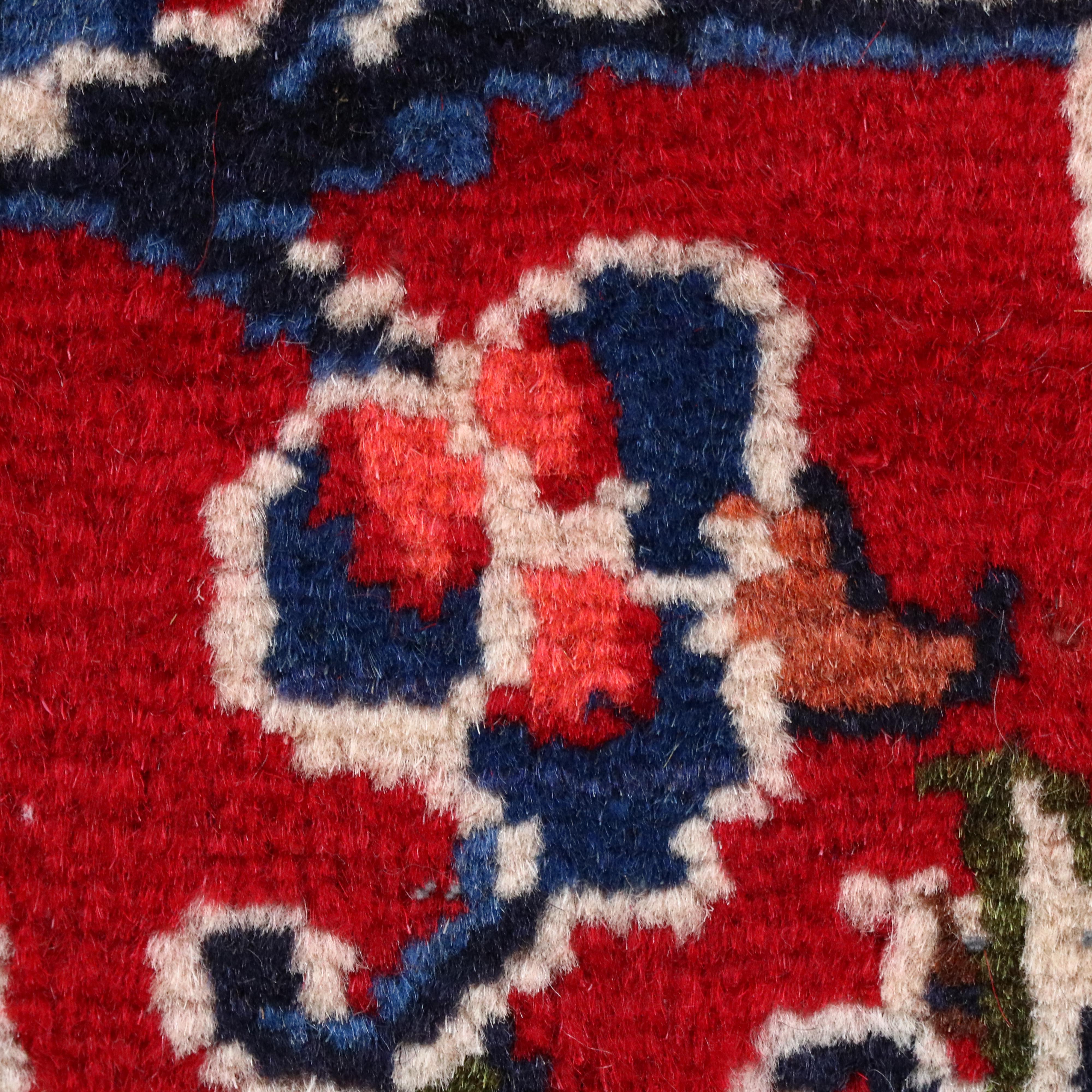 9'6 x 12'2 Hand-Knotted Persian Kashan Room Sized Rug