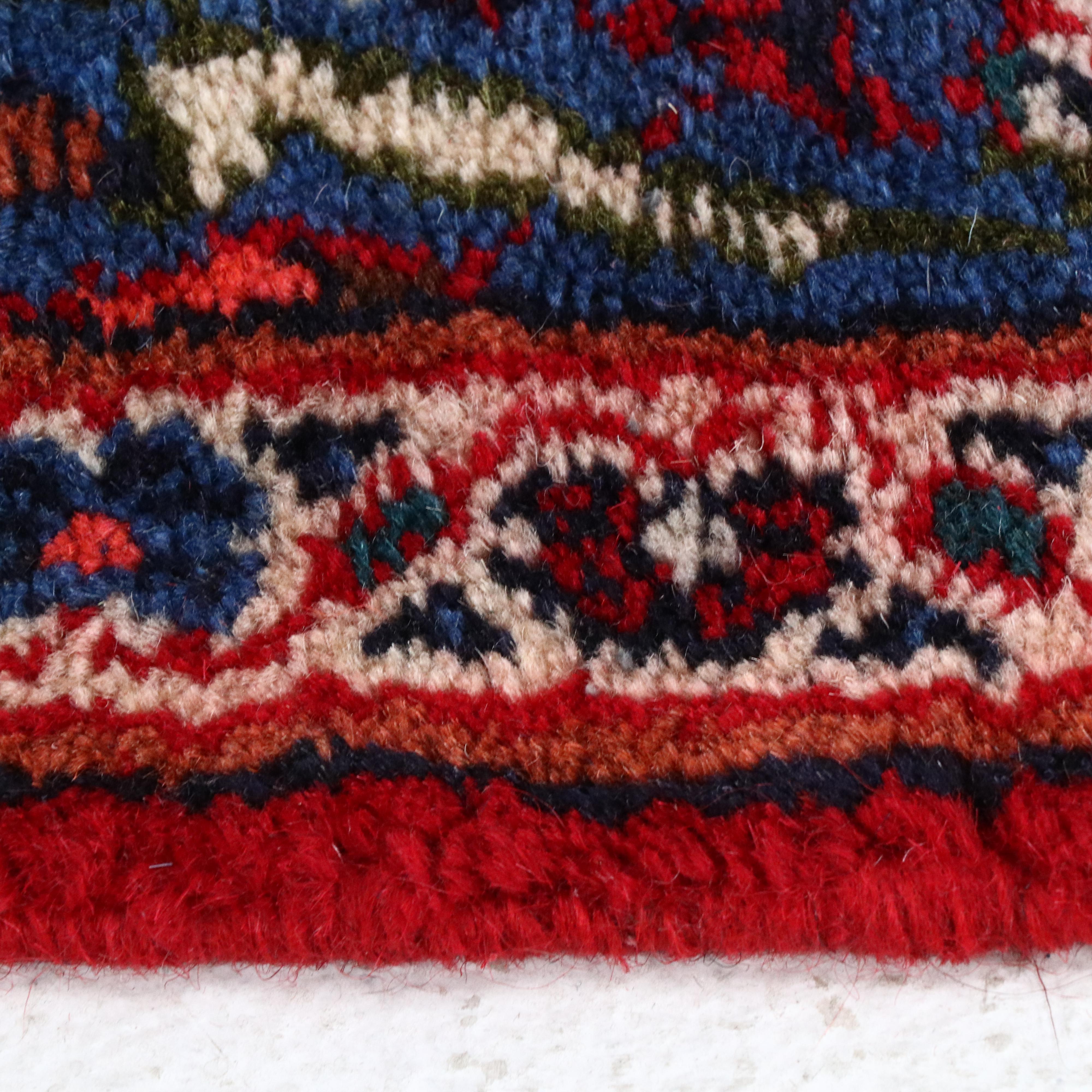 9'6 x 12'2 Hand-Knotted Persian Kashan Room Sized Rug