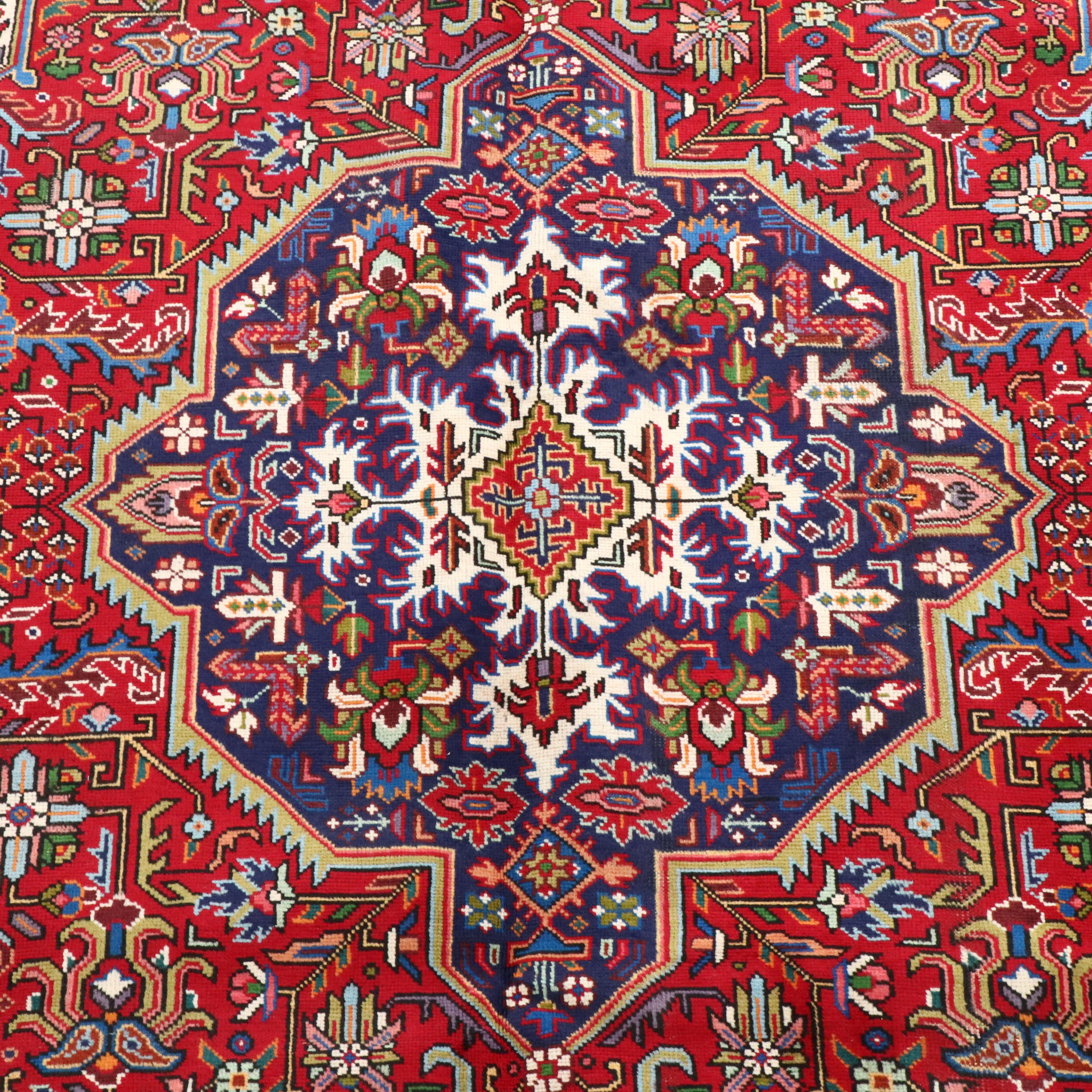 7'2 x 11'6 Hand-Knotted Persian Tabriz Area Rug