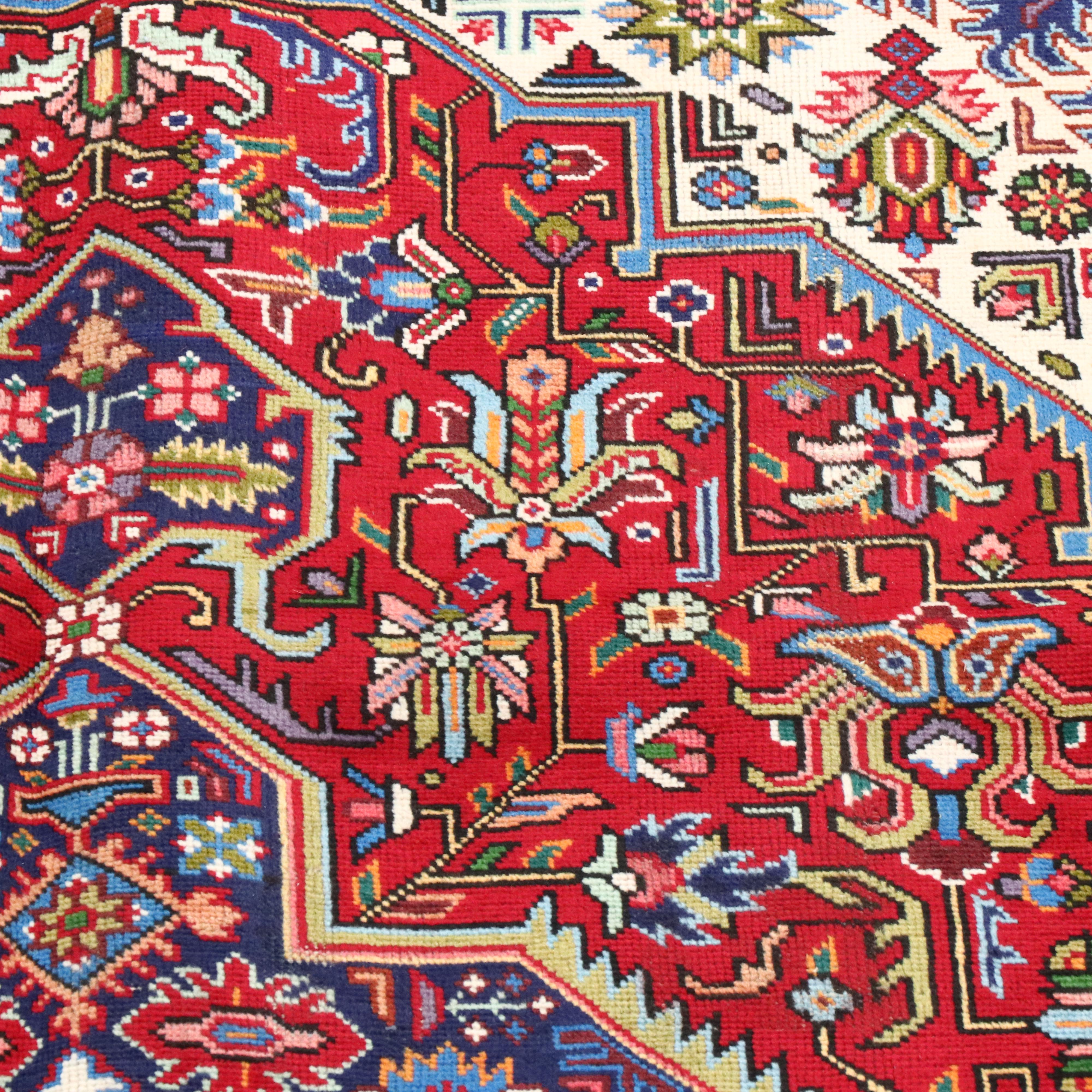 7'2 x 11'6 Hand-Knotted Persian Tabriz Area Rug