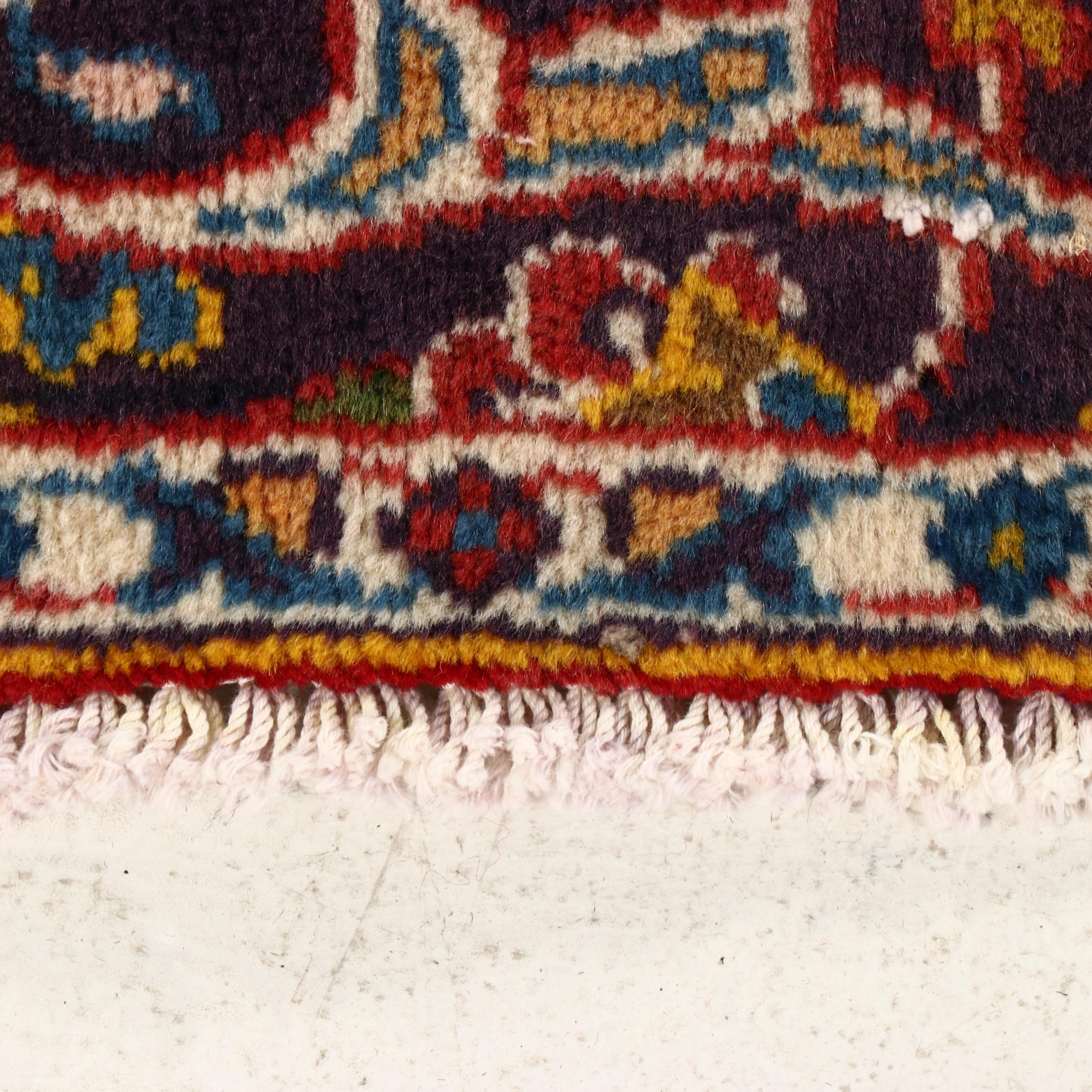 7'3 x 10'11 Hand-Knotted Persian Kashan Area Rug