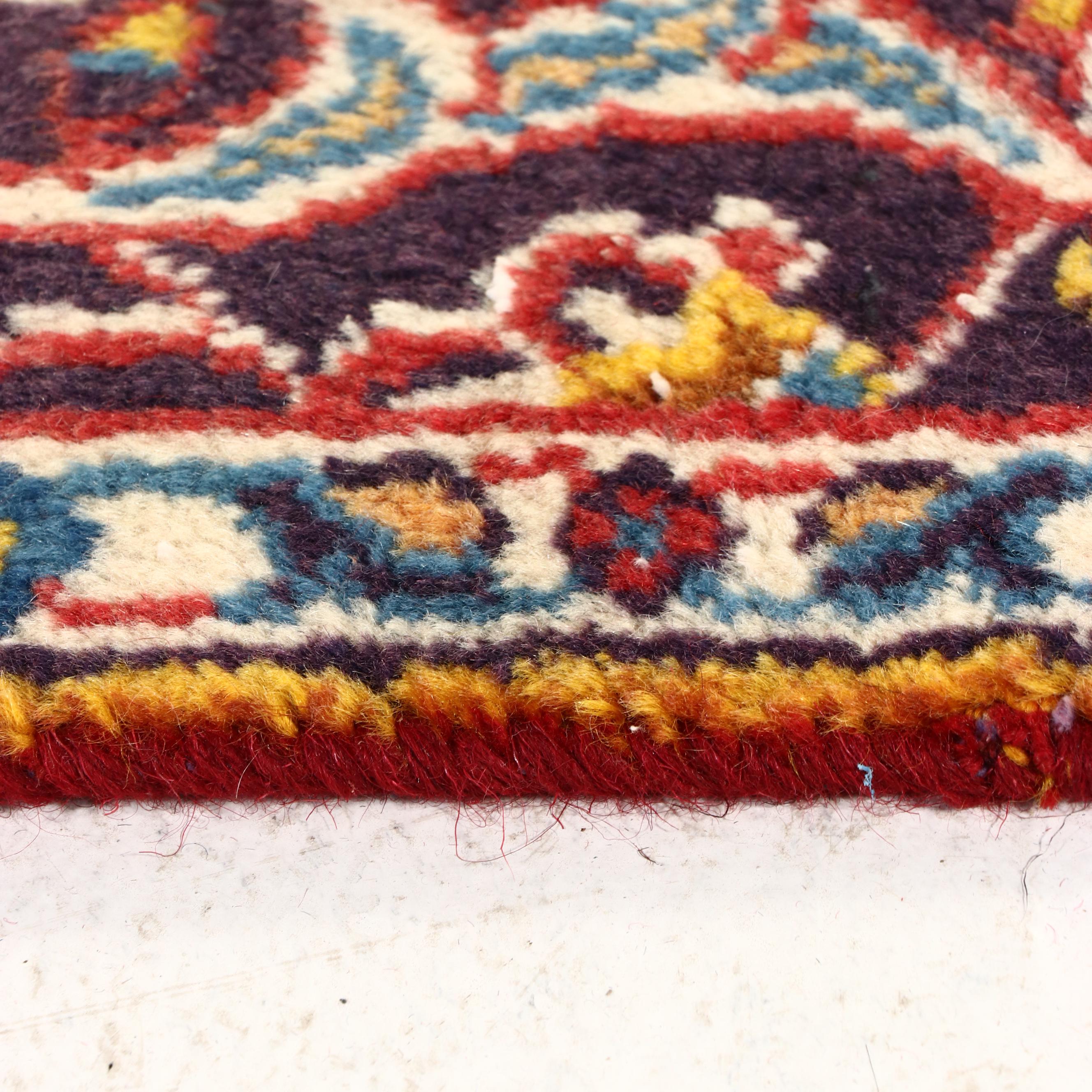 7'3 x 10'11 Hand-Knotted Persian Kashan Area Rug