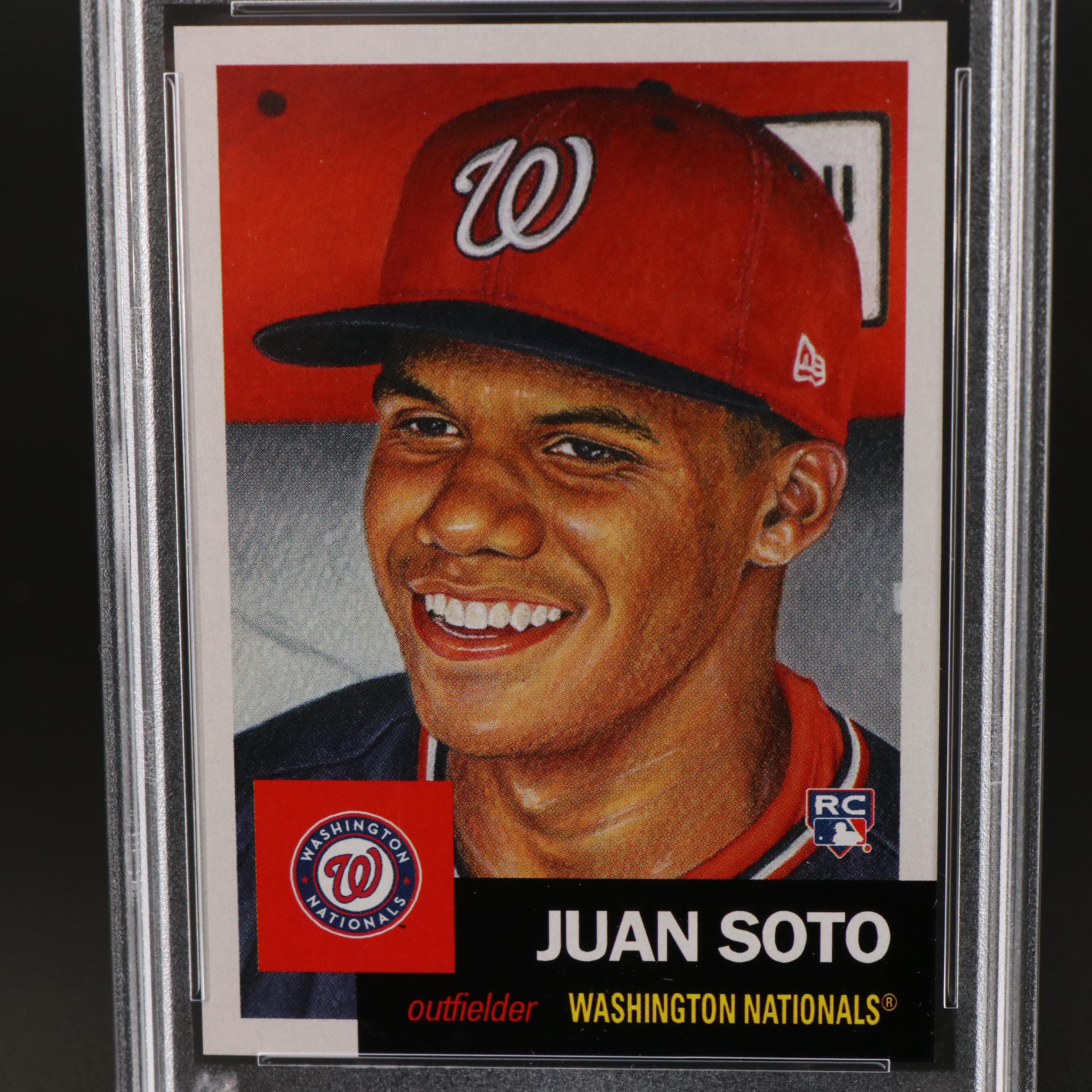 2018 Topps Living Juan Soto Washington Nationals Rookie Card Graded PSA 10