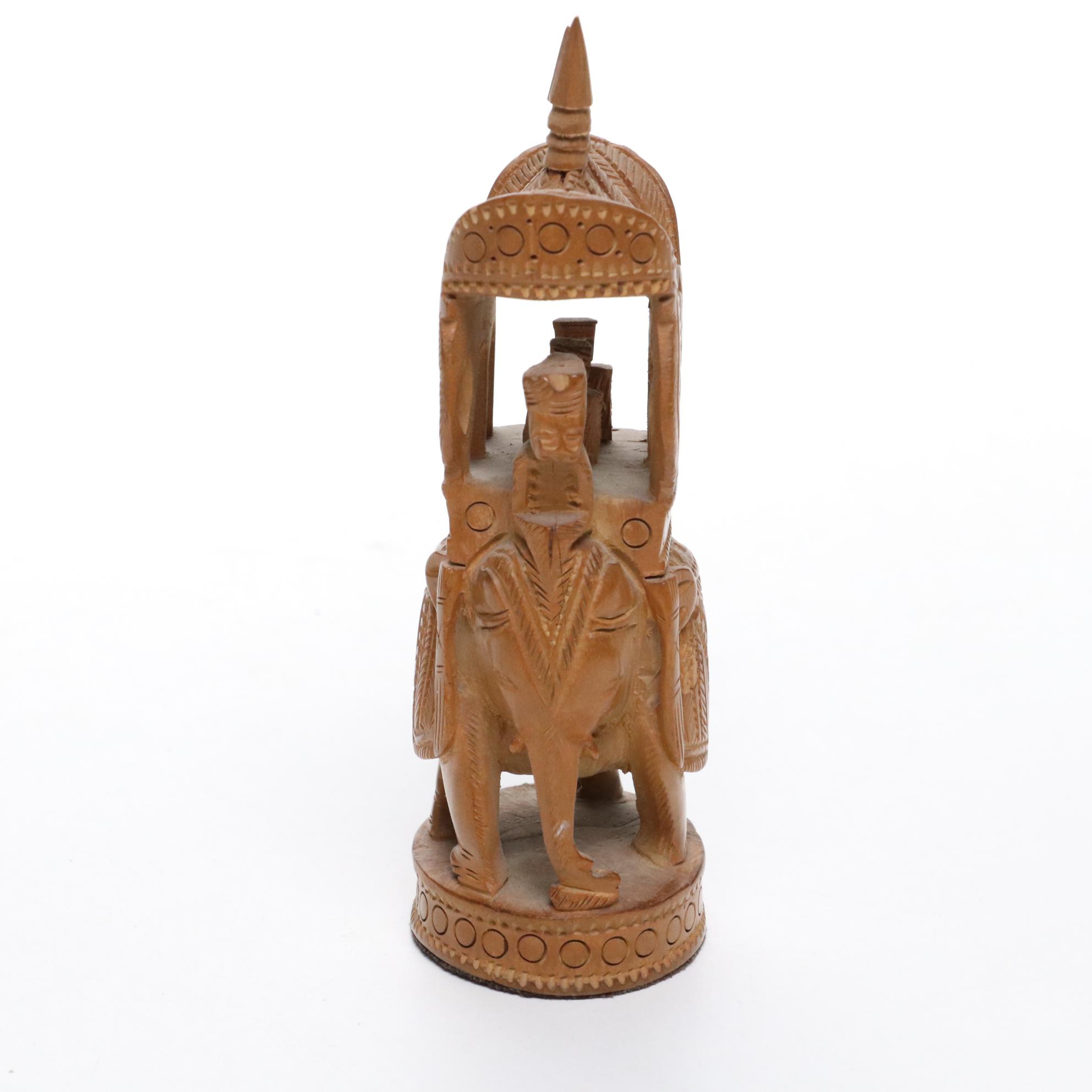 Banded Agate Cube Bookends, Apple Measuring Tool, and Wooden Figurines