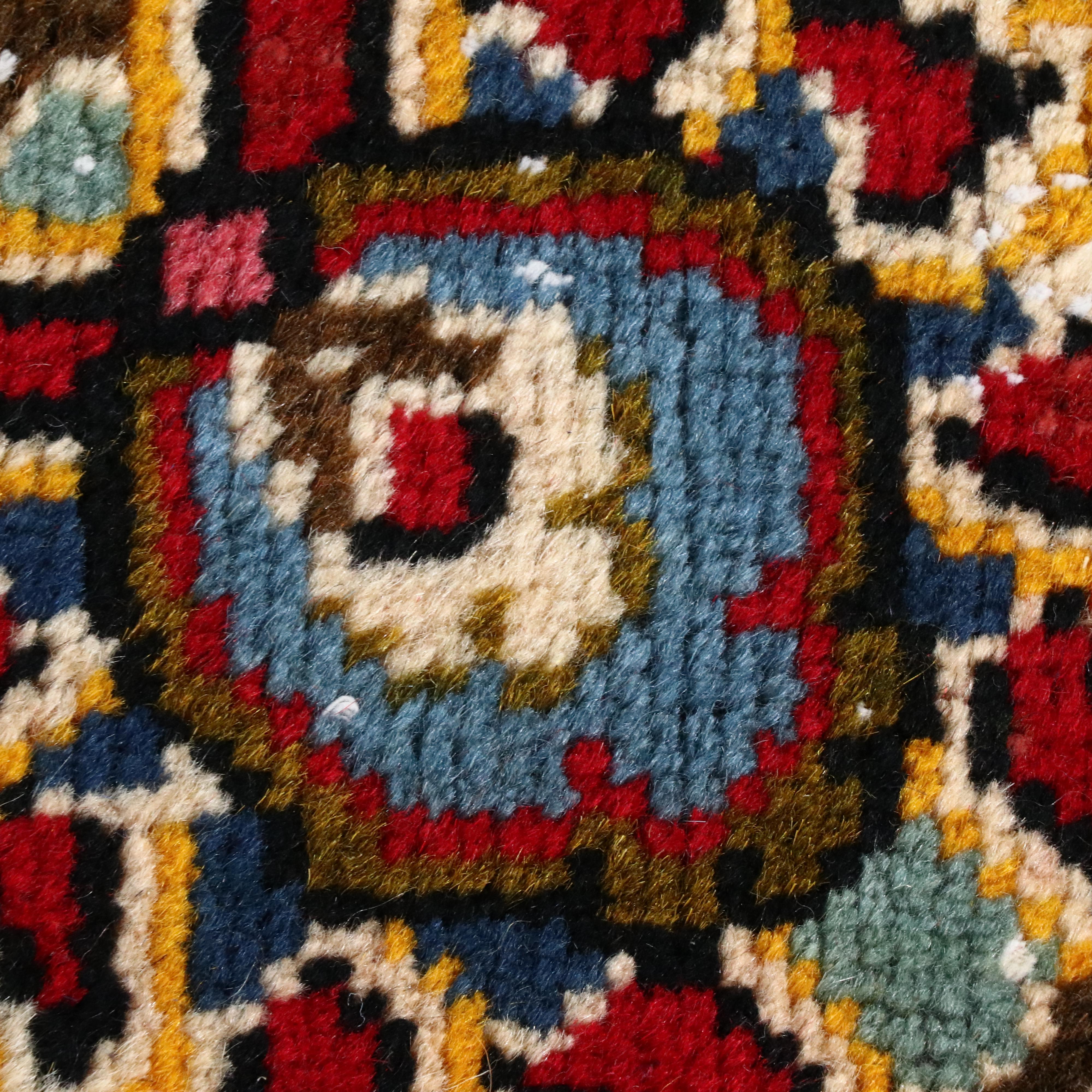 9'6 x 12'10 Hand-Knotted Persian Kashan Room Size Rug