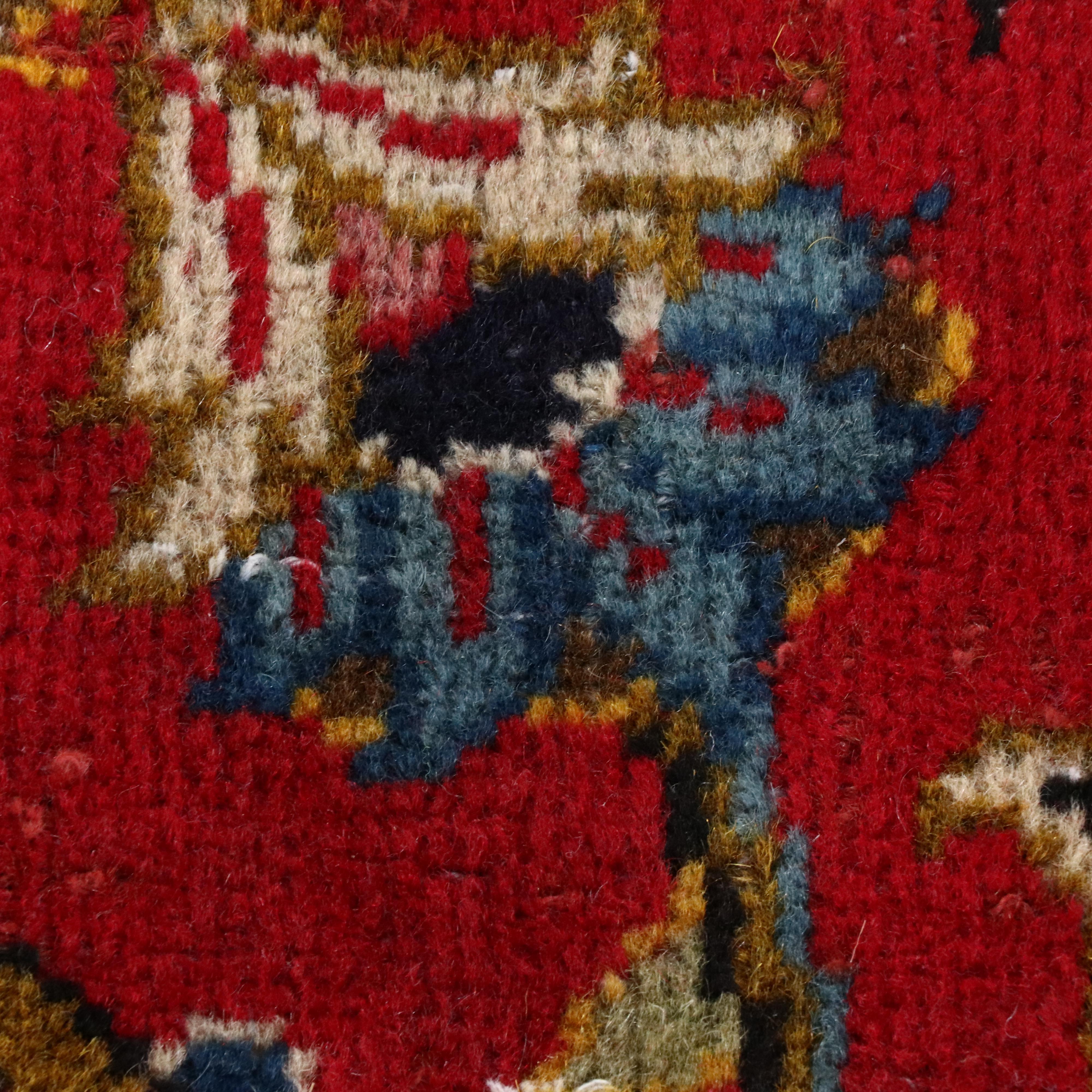 9'6 x 12'10 Hand-Knotted Persian Kashan Room Size Rug