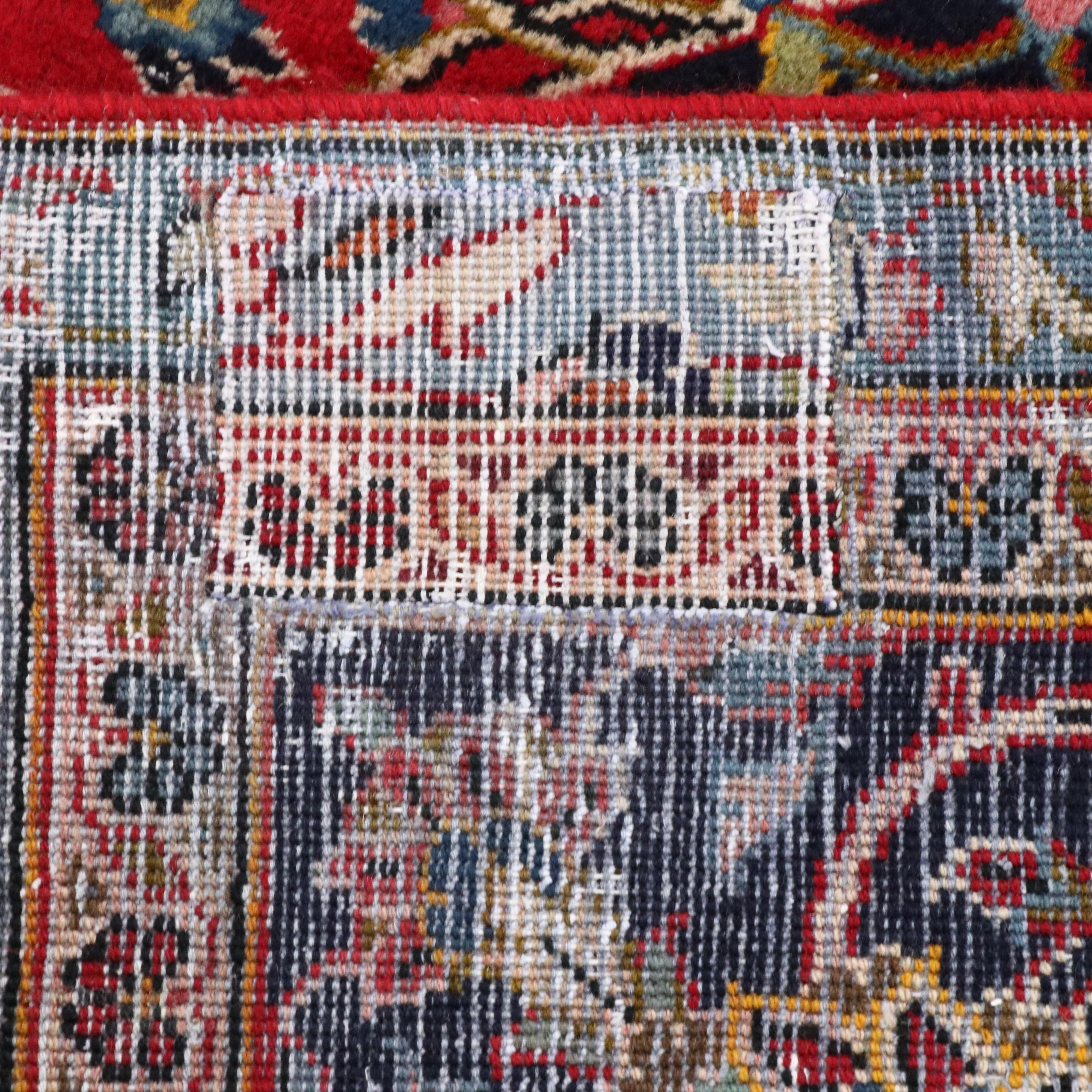 9'6 x 12'10 Hand-Knotted Persian Kashan Room Size Rug