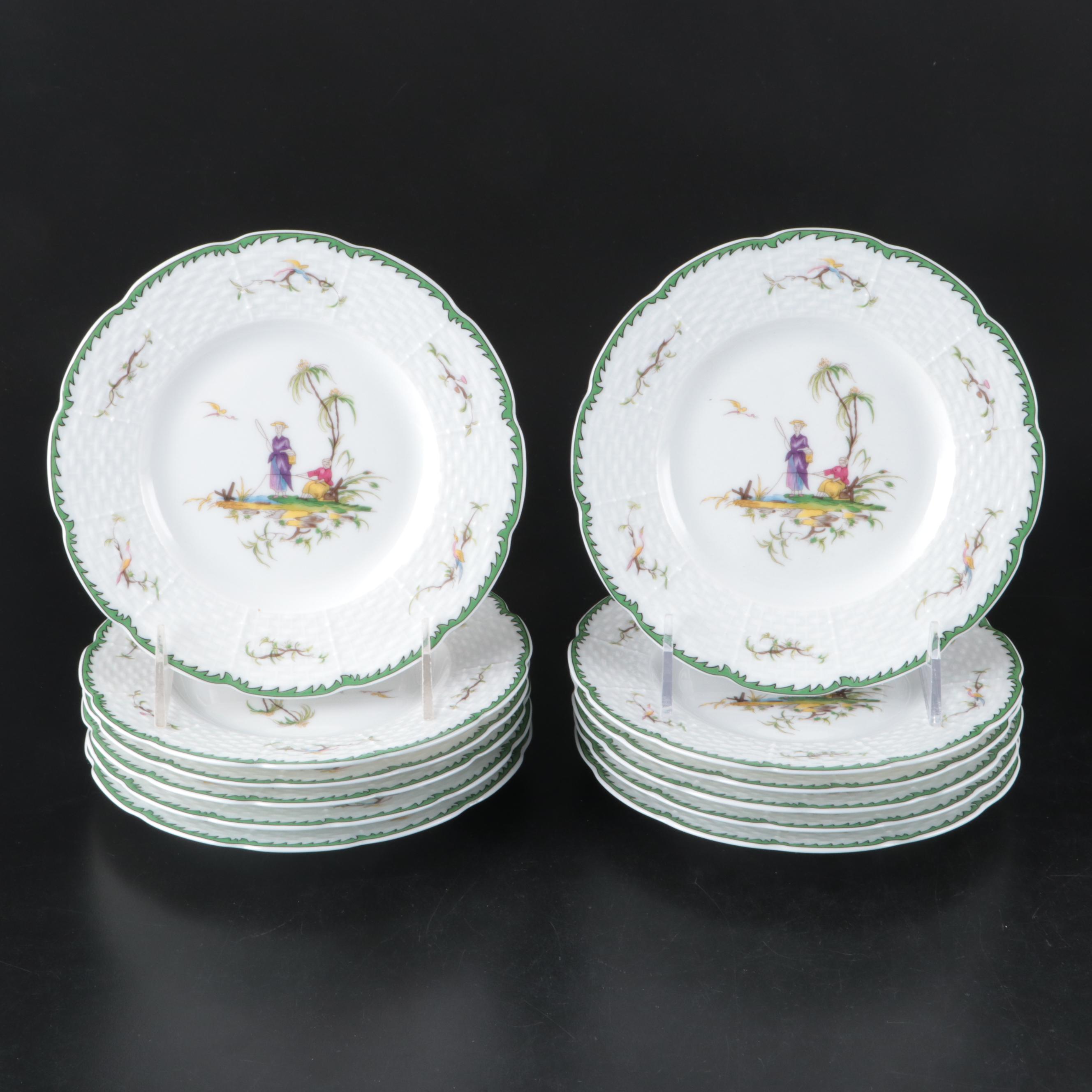 Limoges Raynaud "Si Kiang" Porcelain Bread and Butter Plates, 2002–2018