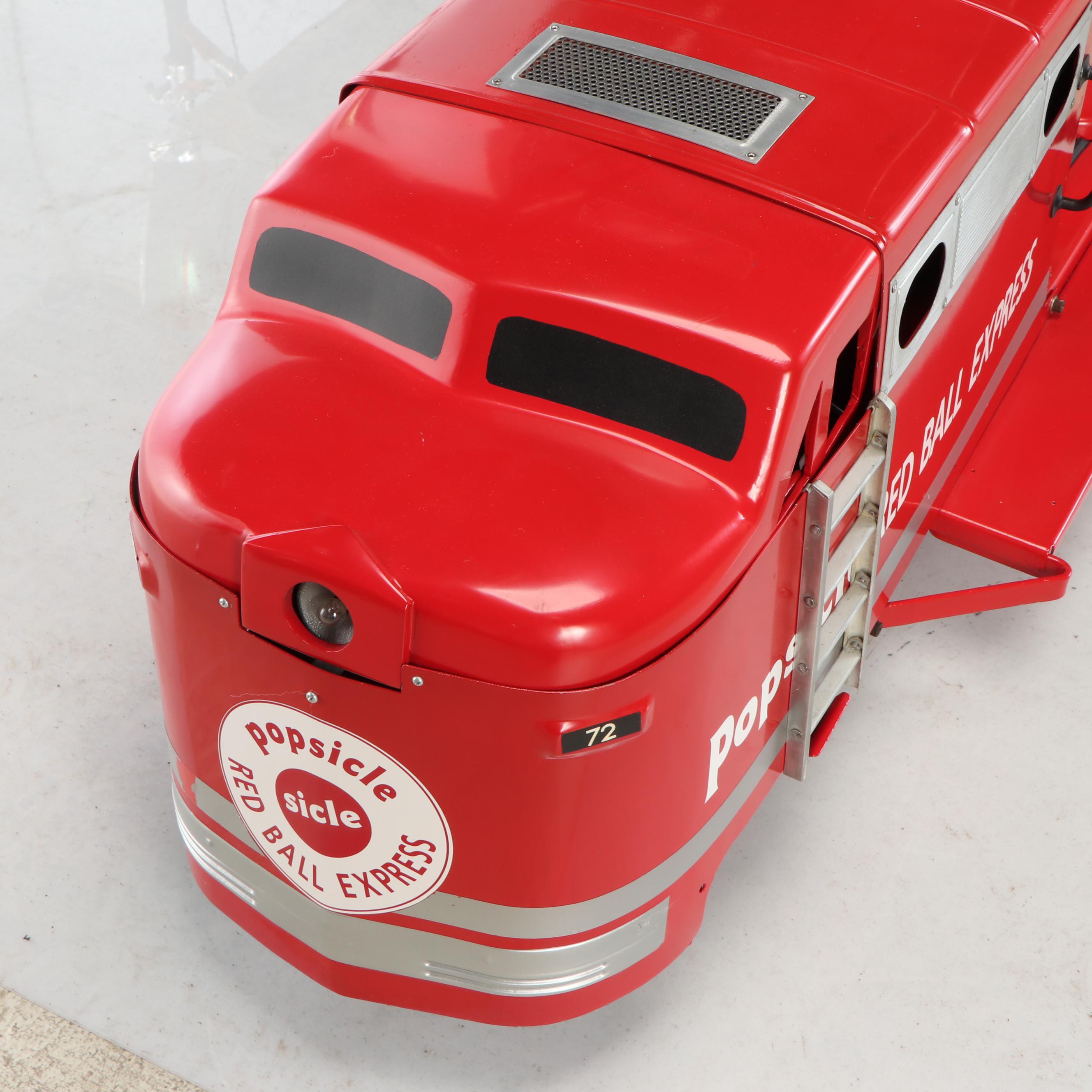 Doepke Popsicle Red Ball Express Ride-On Toy