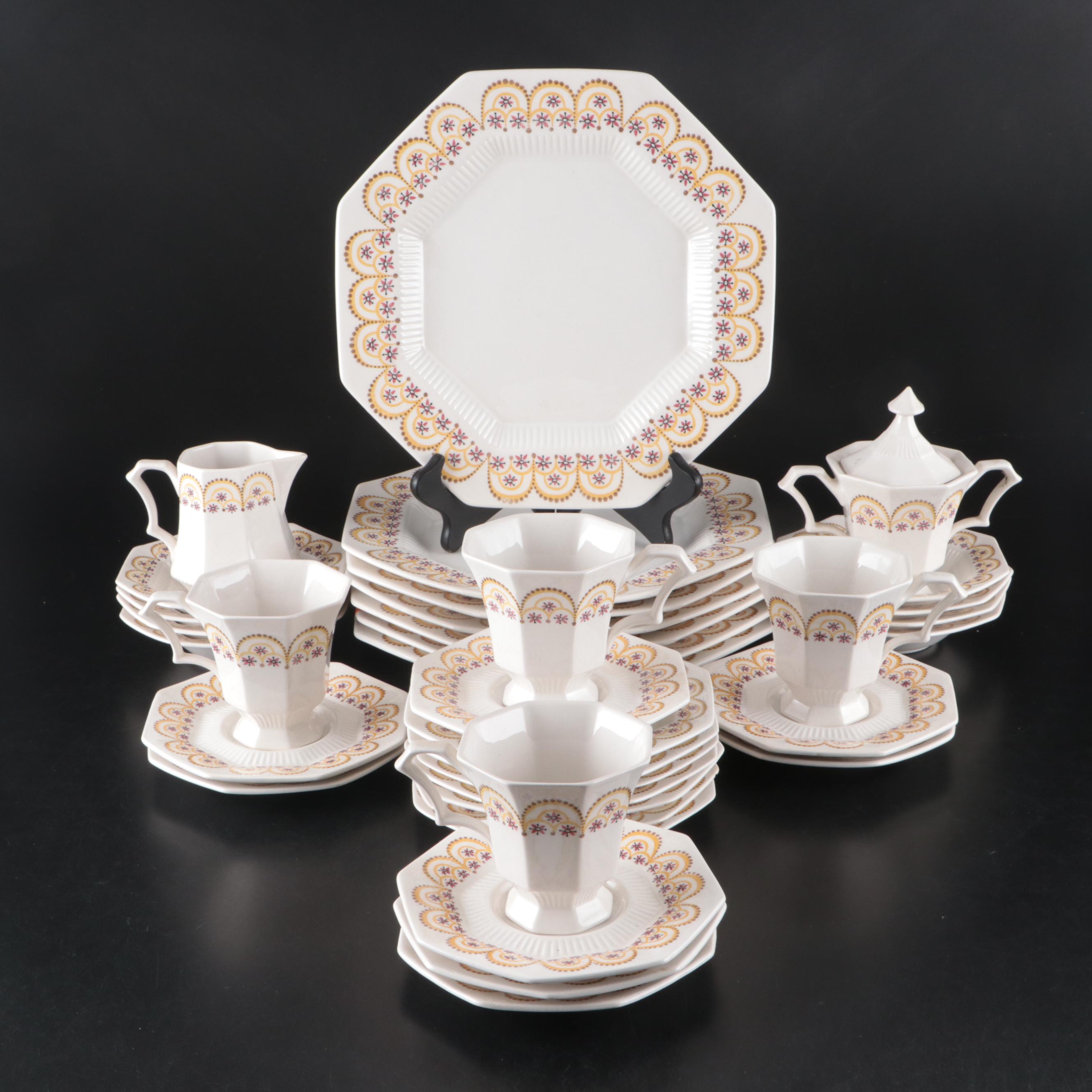 Castleton China Independence Ironstone "Hickory" Dinnerware, Mid to Late 20th C.