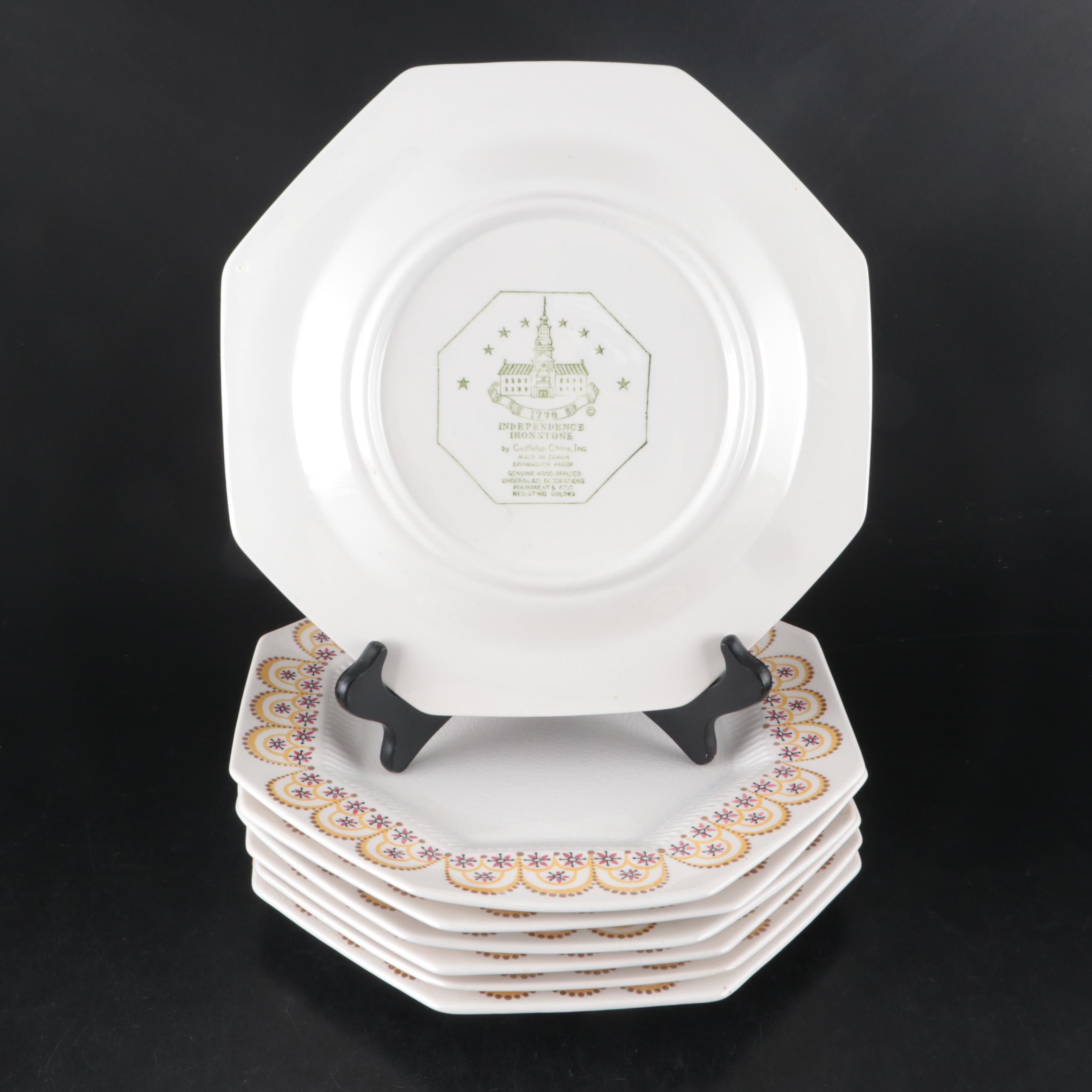 Castleton China Independence Ironstone "Hickory" Dinnerware, Mid to Late 20th C.