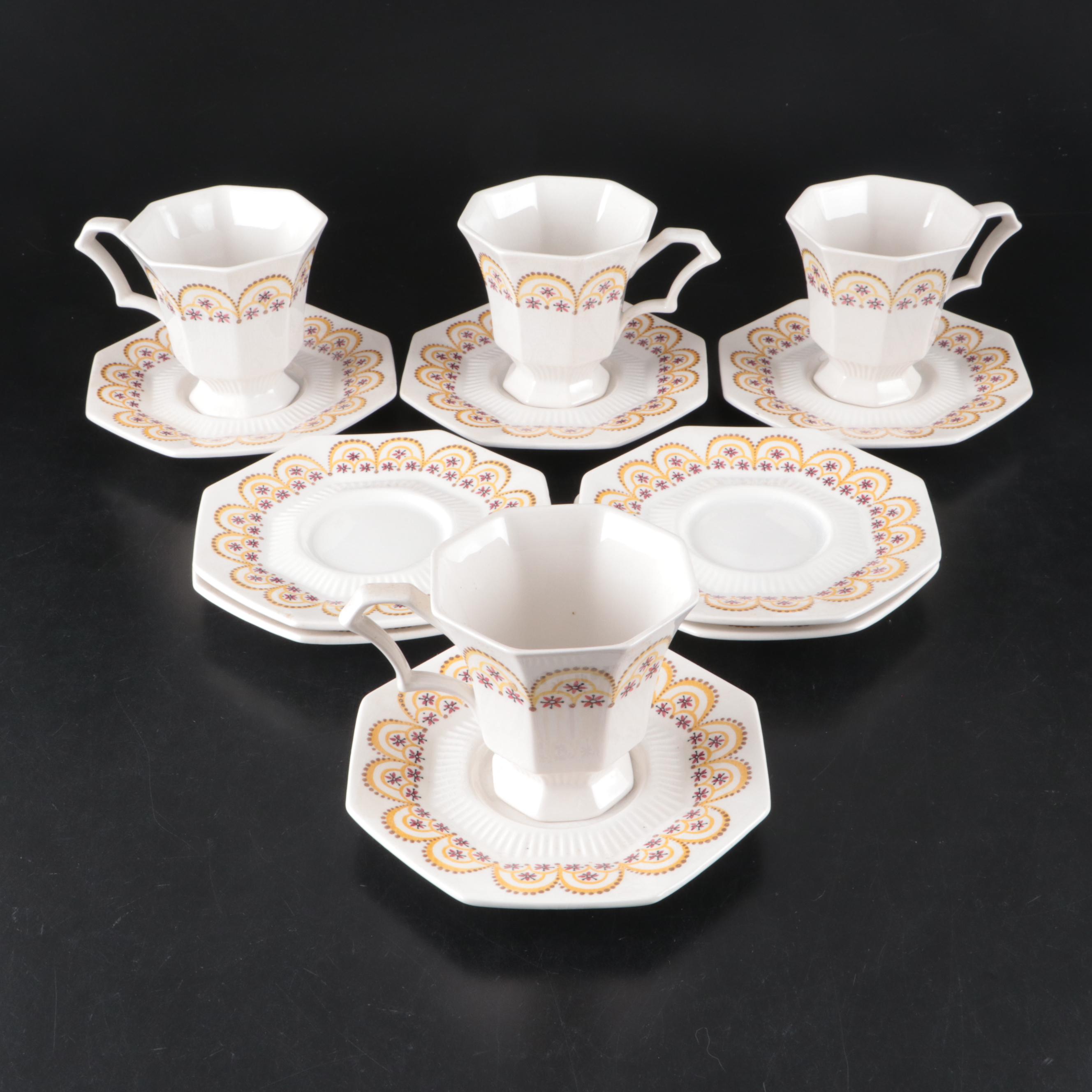 Castleton China Independence Ironstone "Hickory" Dinnerware, Mid to Late 20th C.