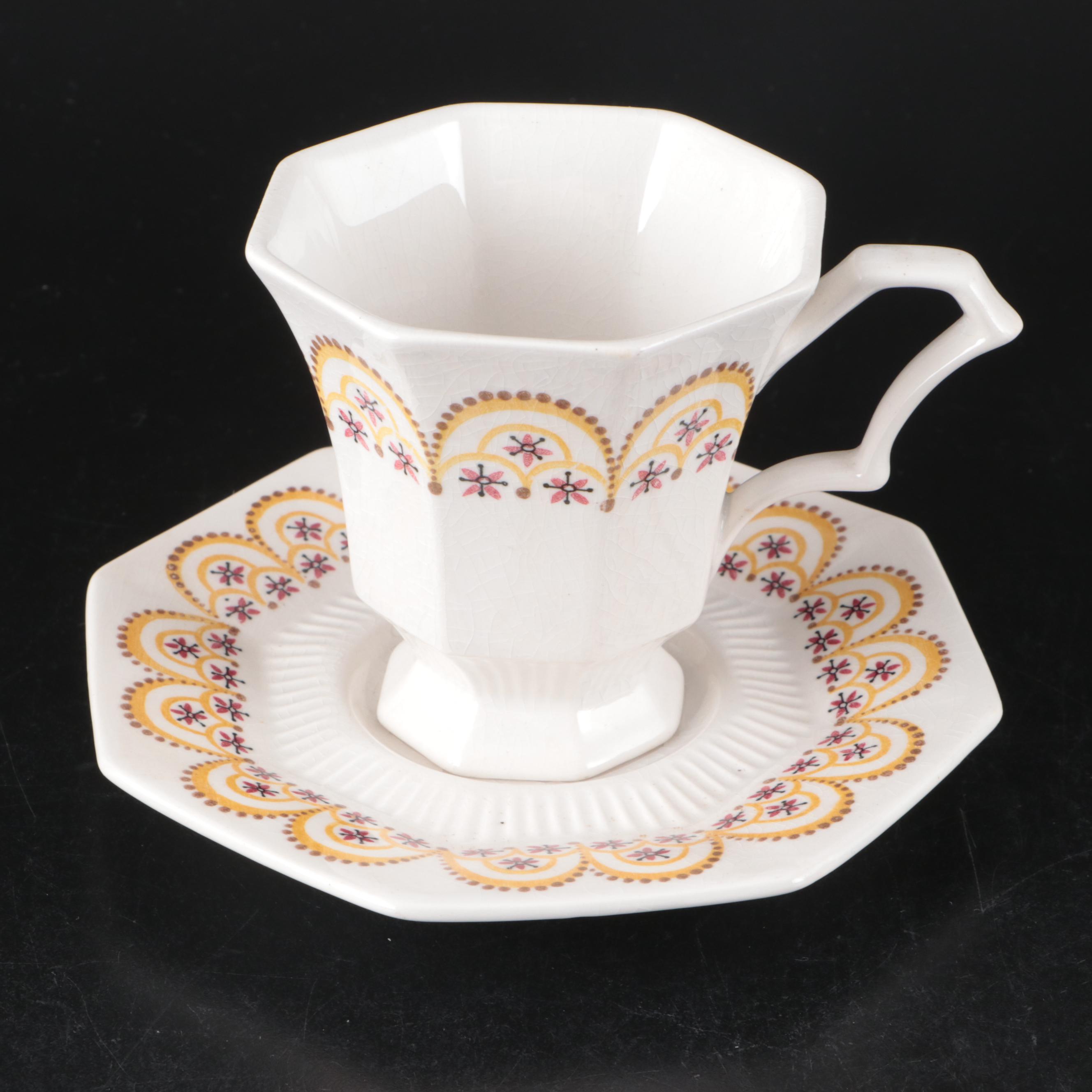 Castleton China Independence Ironstone "Hickory" Dinnerware, Mid to Late 20th C.