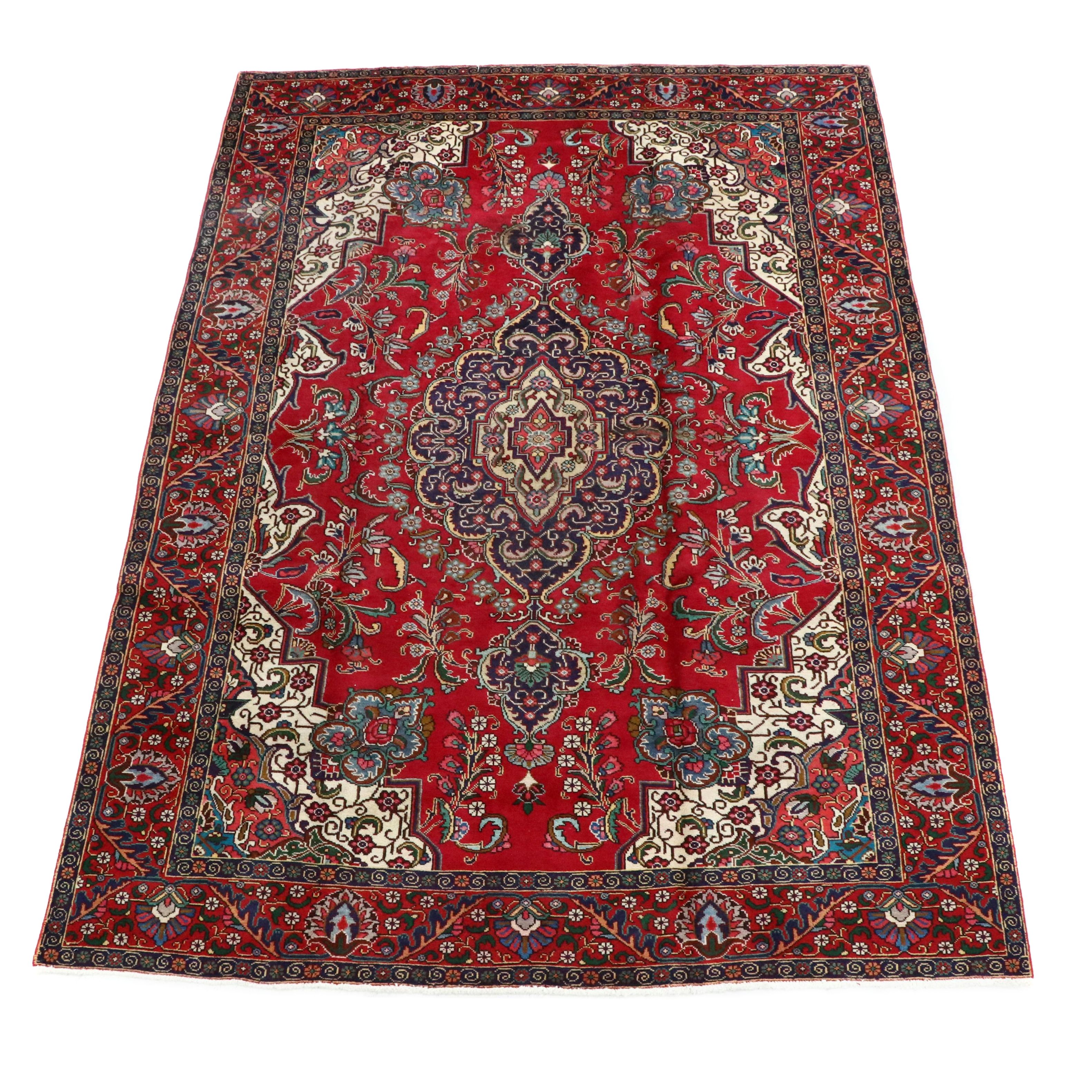 8'2 x 11'9 Hand-Knotted Persian Ahar Room Sized Rug