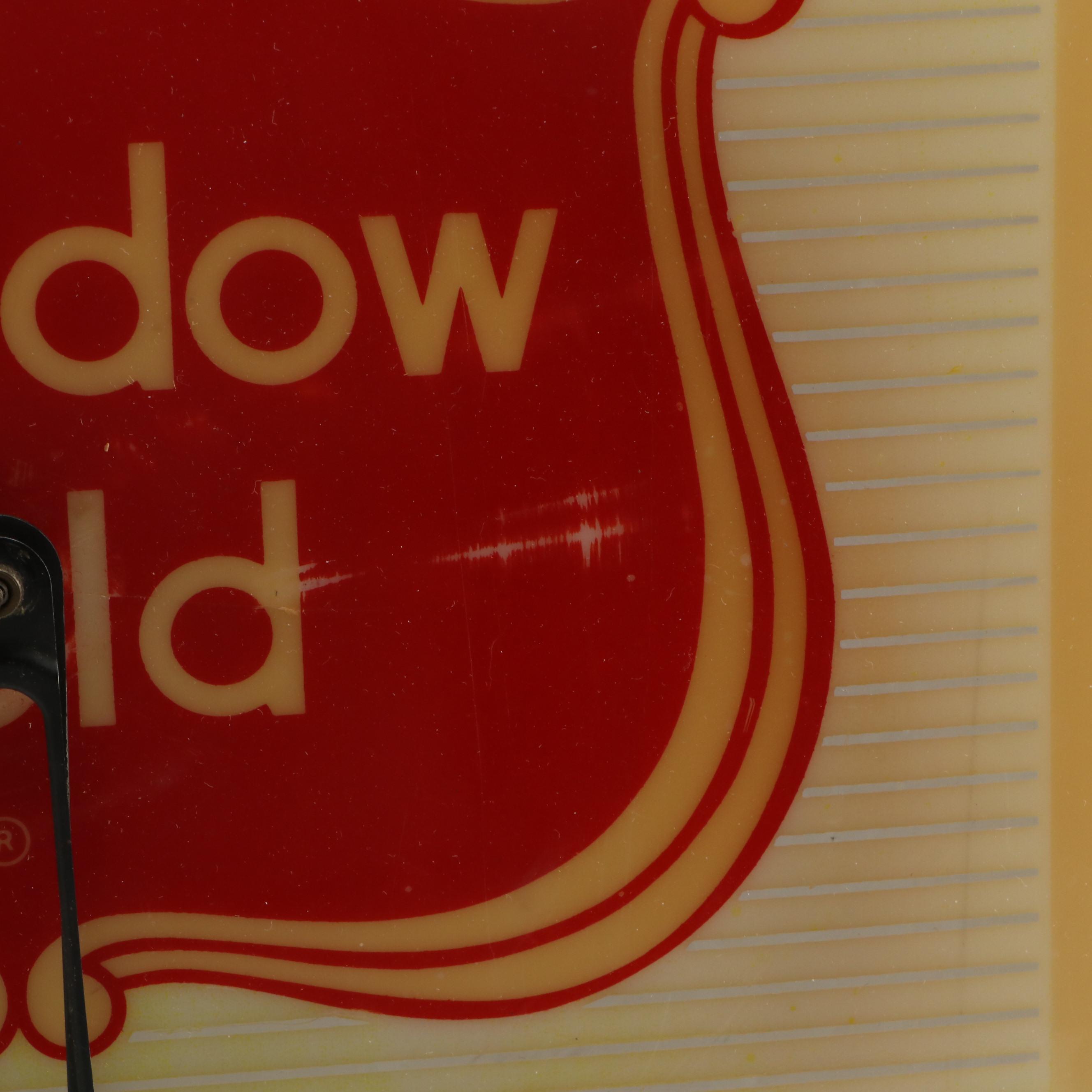 Meadow Gold Ice Cream Illuminated Advertising Wall Clock, Mid-20th Century