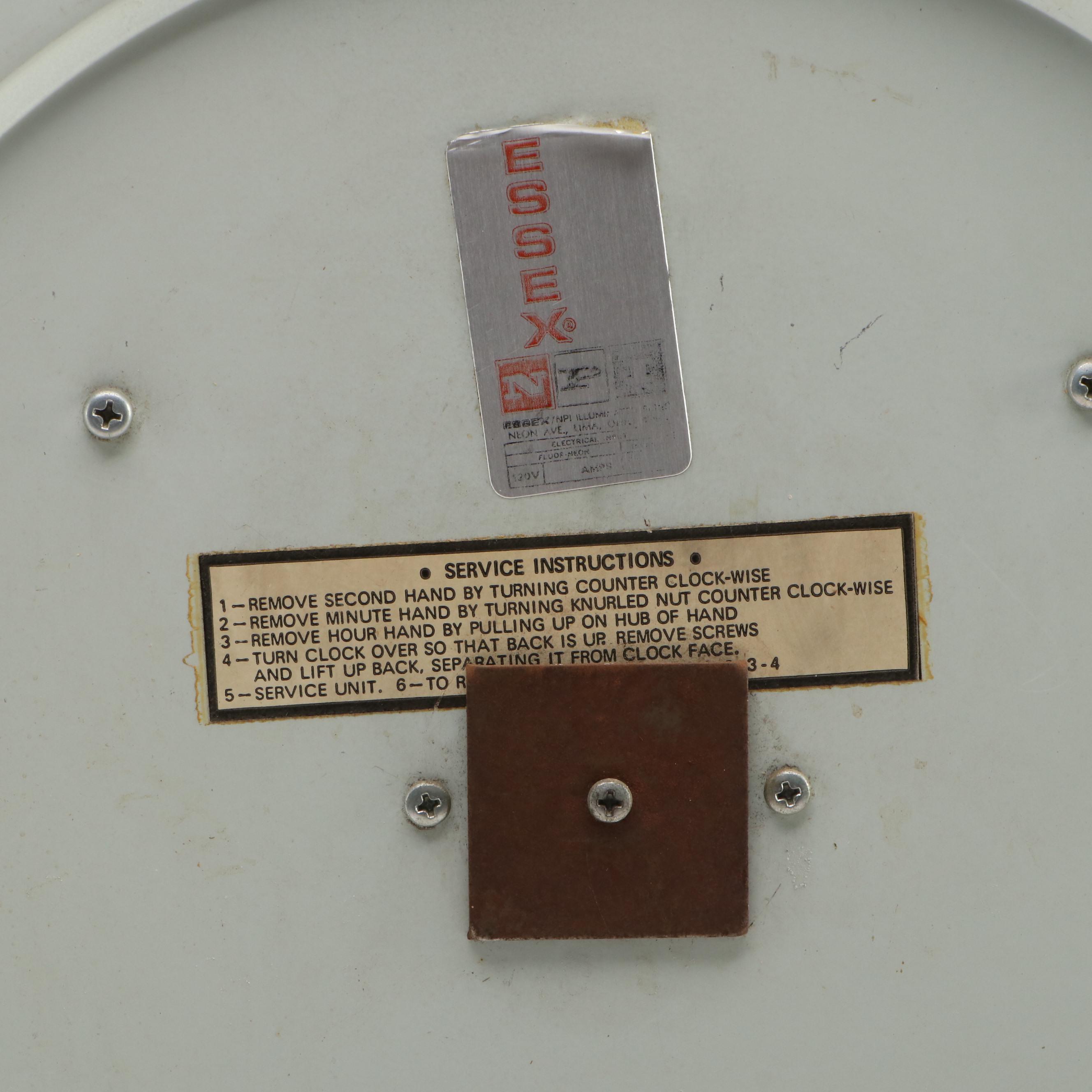 Meadow Gold Ice Cream Illuminated Advertising Wall Clock, Mid-20th Century