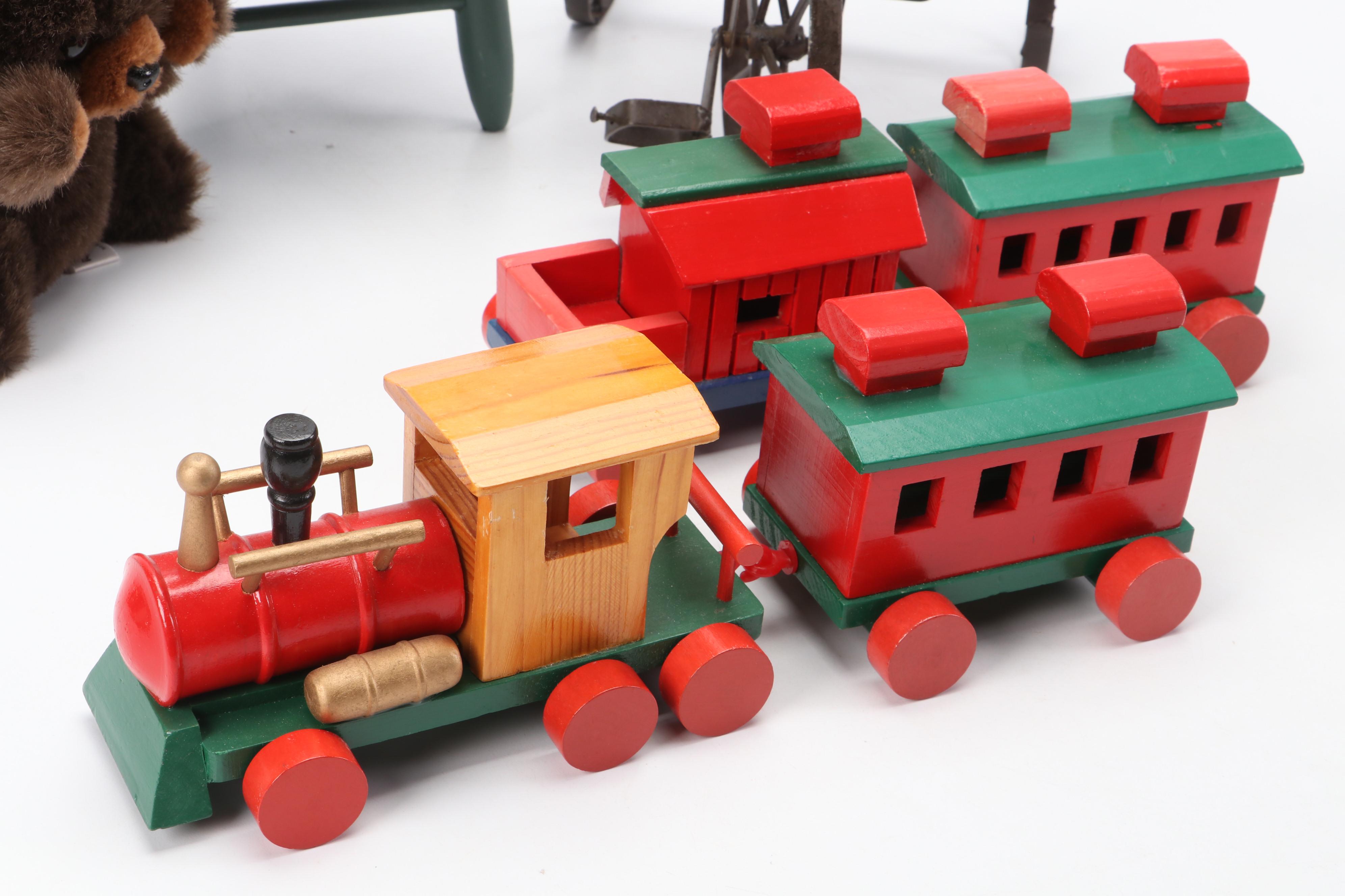 Russ Berrie & Co. "Grizzly" and "Becky" Stuffed Bears with More Toys