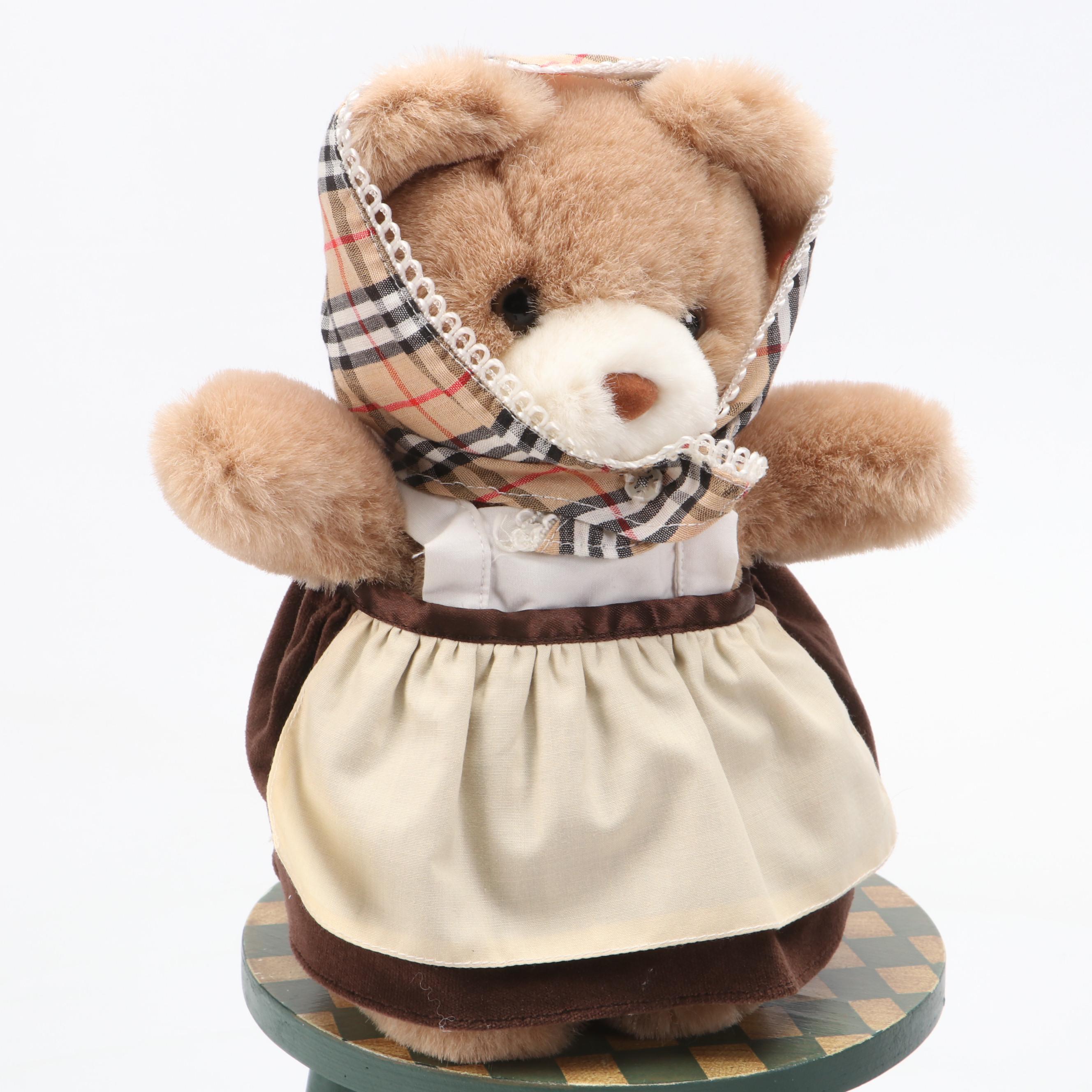 Russ Berrie & Co. "Grizzly" and "Becky" Stuffed Bears with More Toys