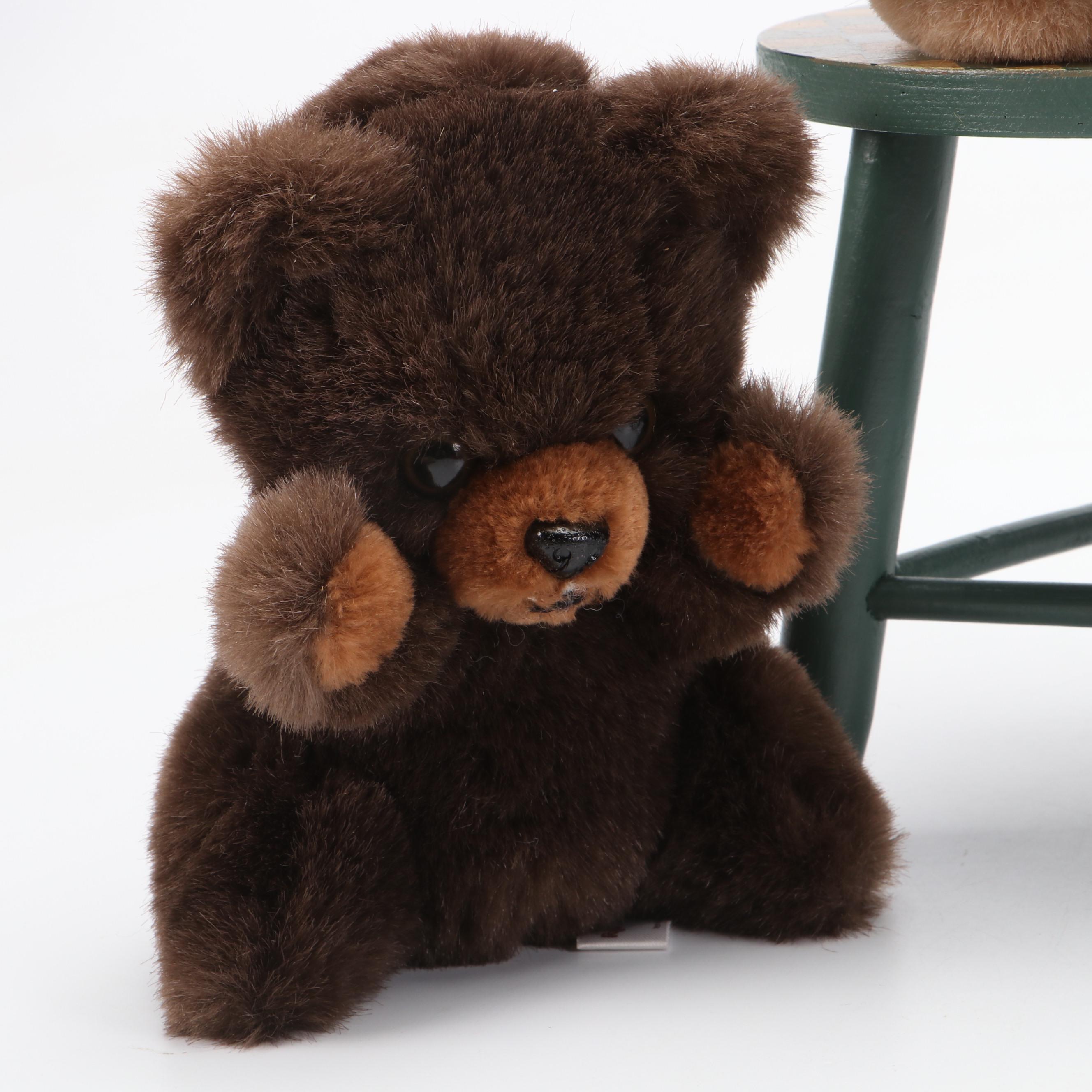 Russ Berrie & Co. "Grizzly" and "Becky" Stuffed Bears with More Toys