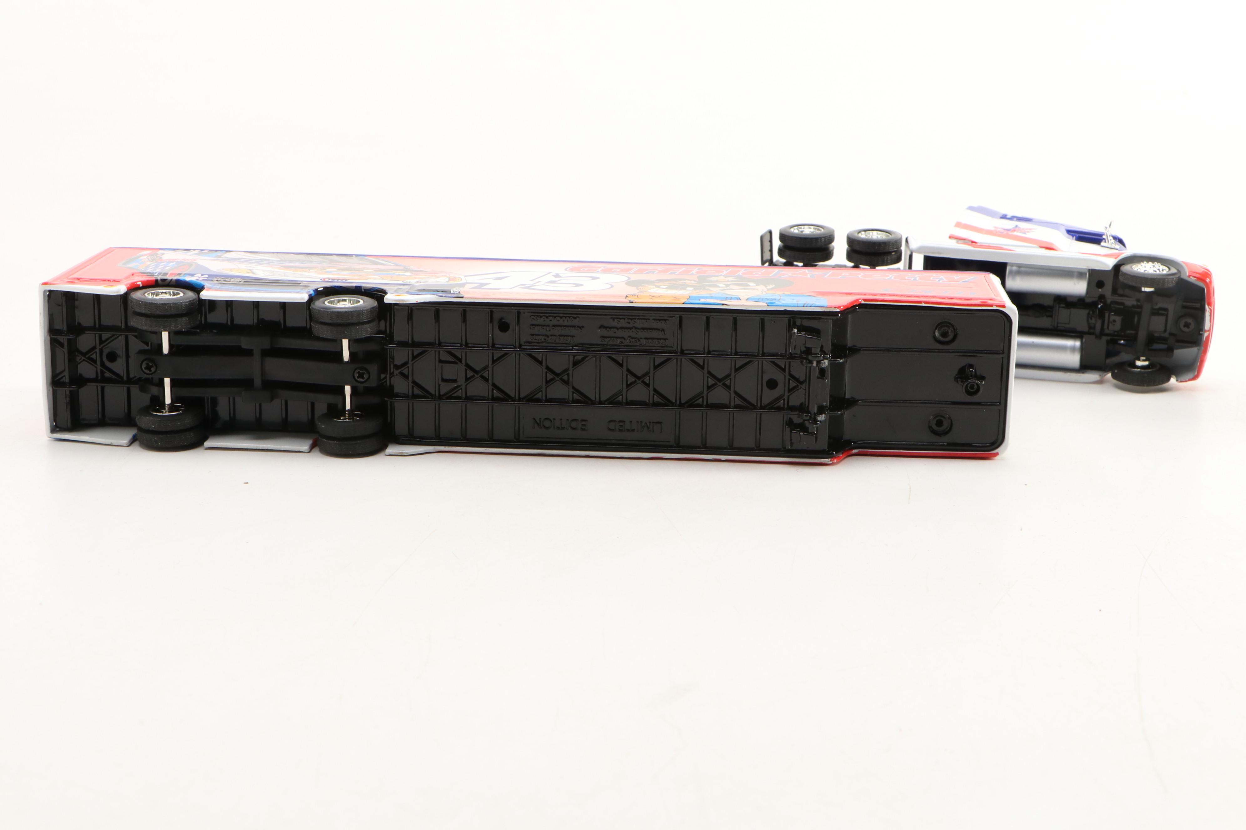 NASCAR #3 Diecast Model Car by Ertl with NASCAR Semi-Trucks and Chevy Suburban