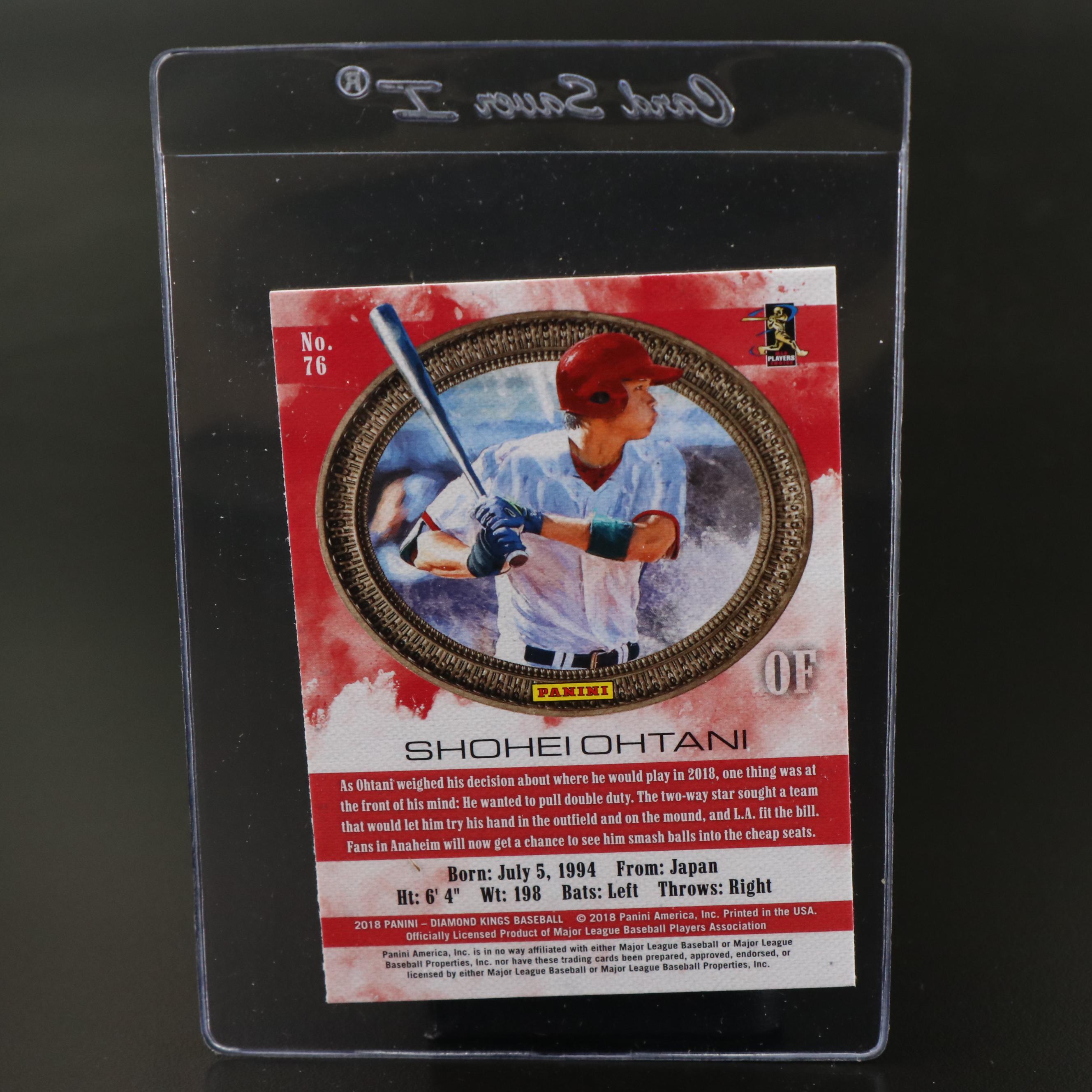 2018 Diamond Kings Shohei Ohtani Los Angeles Angels Rookie Baseball Card