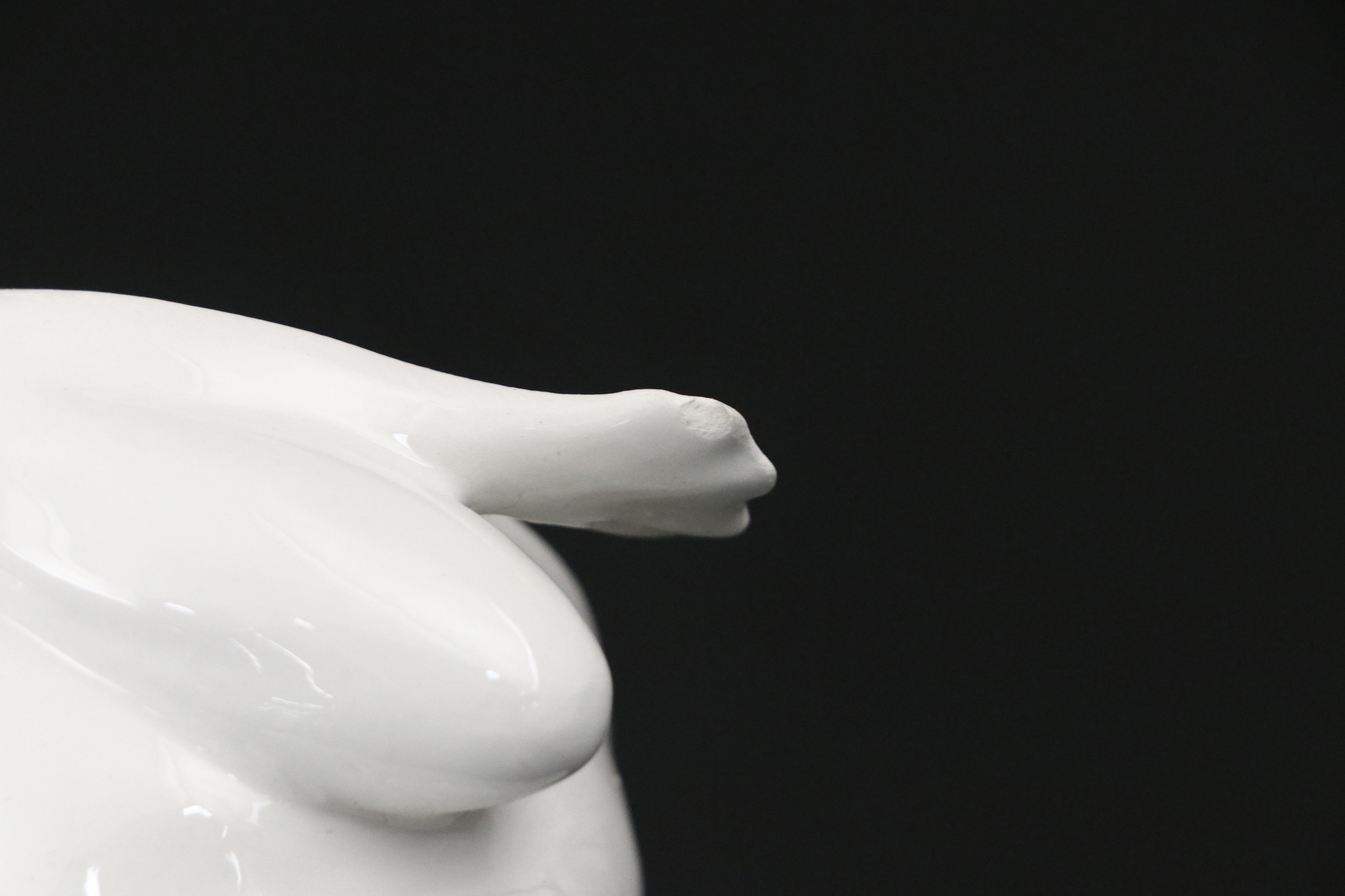 Tiffany & Co. Embossed Bisque Tulip Pitcher with Frog Pitcher and Lilypad Plates