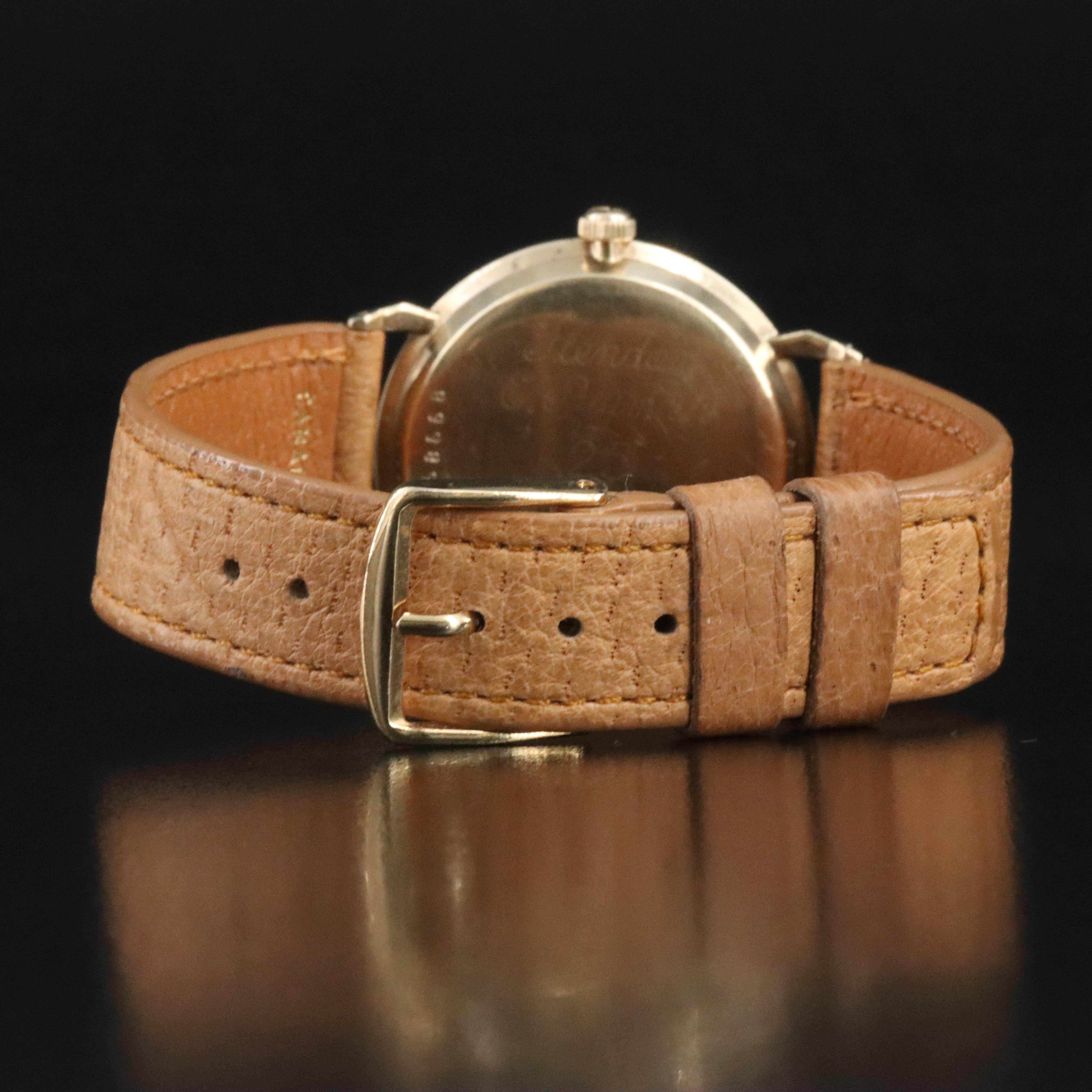 Vintage Hamilton Thin-o-matic 14K Gold Delco-Remy Service Award Watch