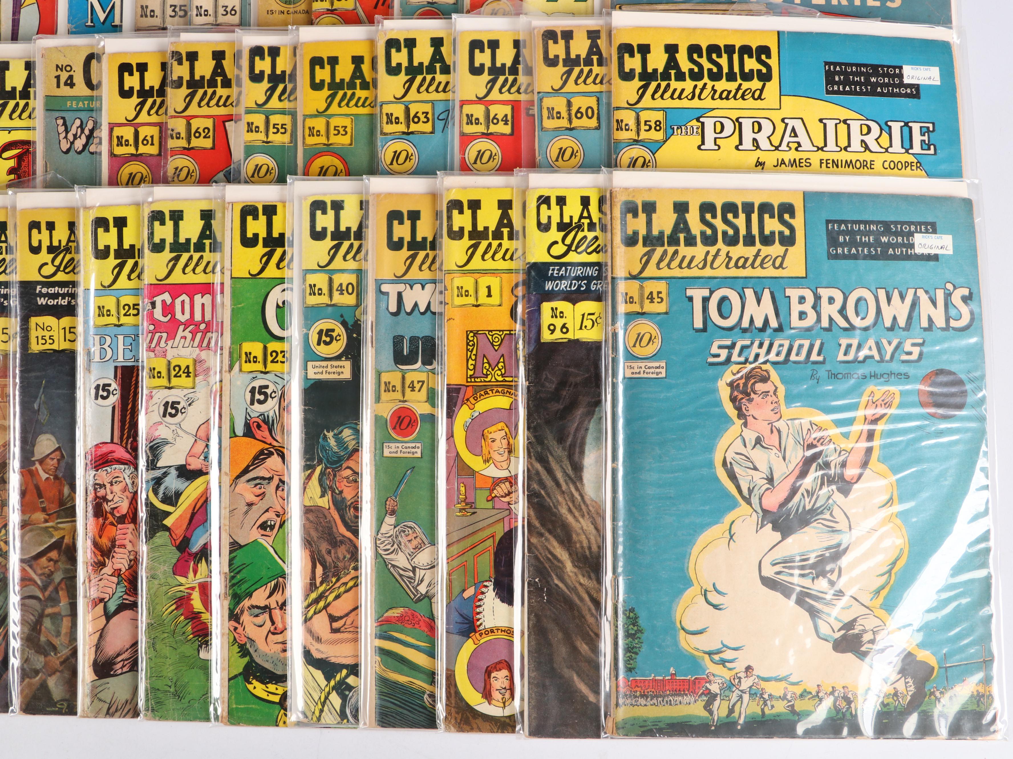 Golden–Silver Age "Classics Illustrated" Comic Books, 1941–1969