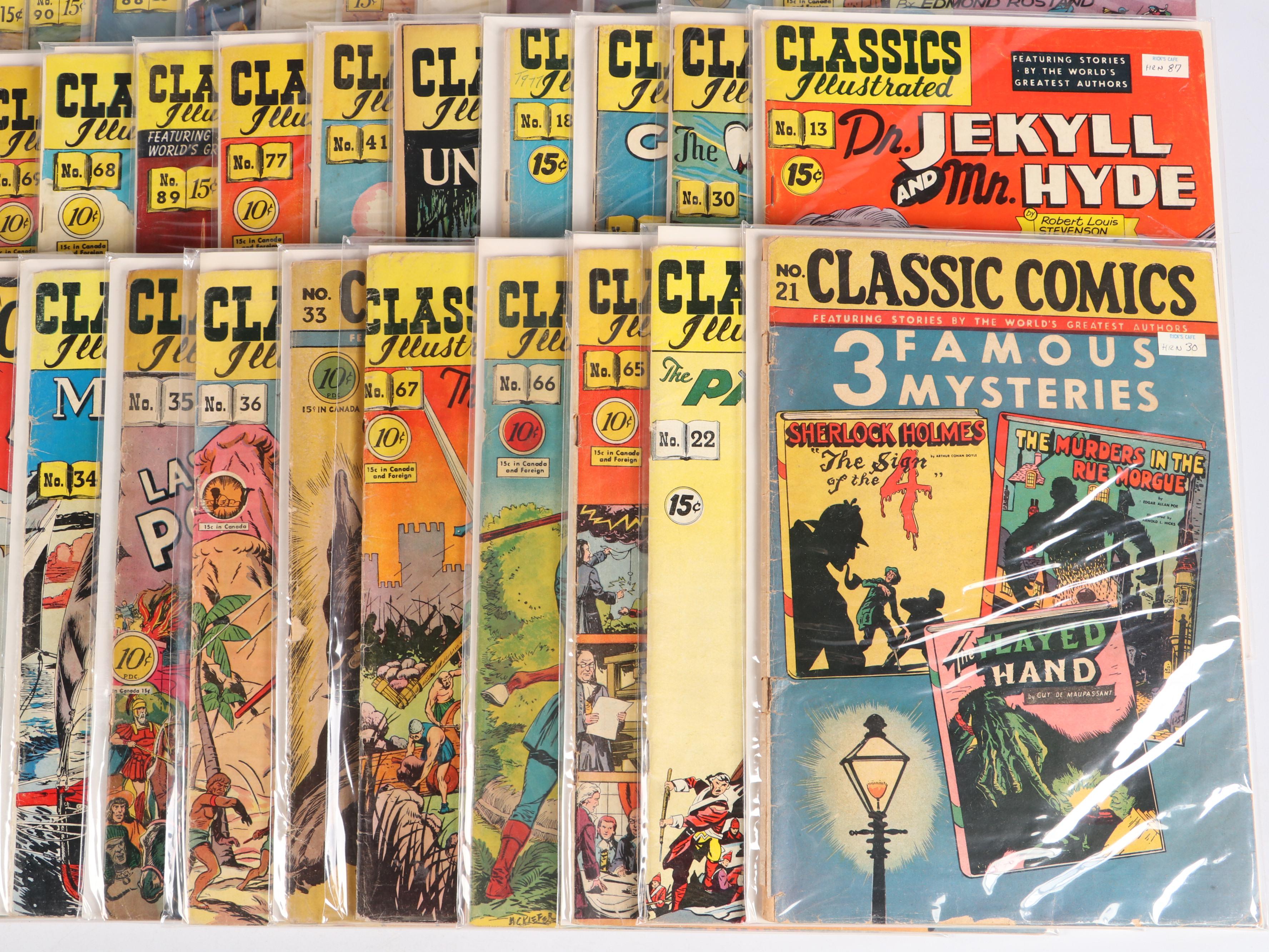 Golden–Silver Age "Classics Illustrated" Comic Books, 1941–1969