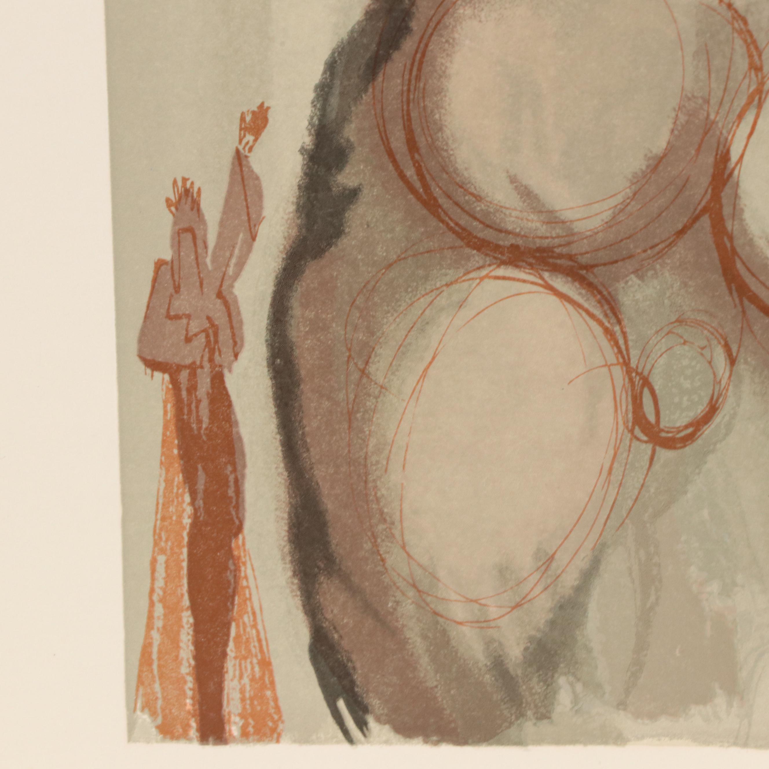 Salvador Dalí Wood Engraving "Les morts par violence," 1960–1964