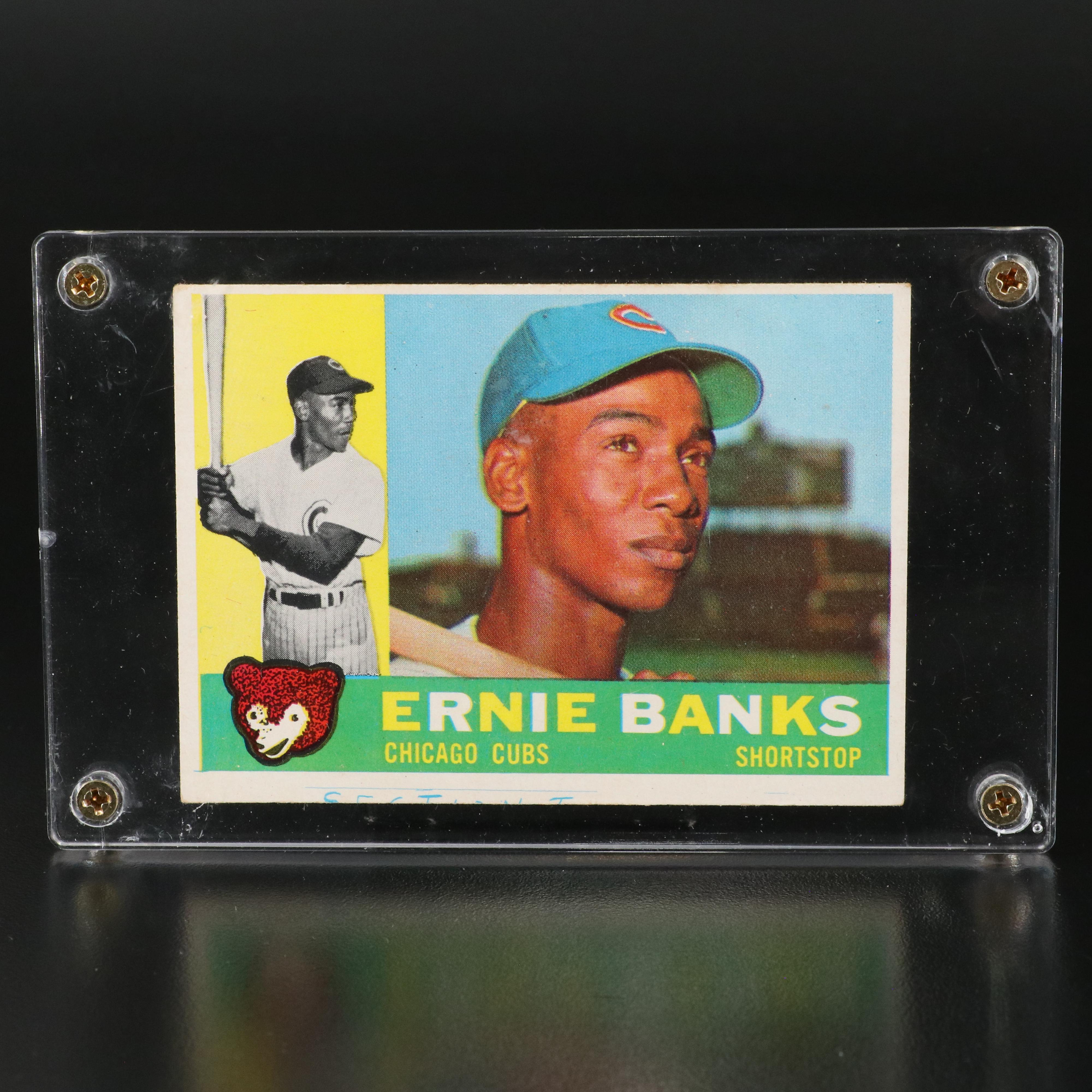 1960 Topps Ernie Banks Chicago Cubs Baseball Card