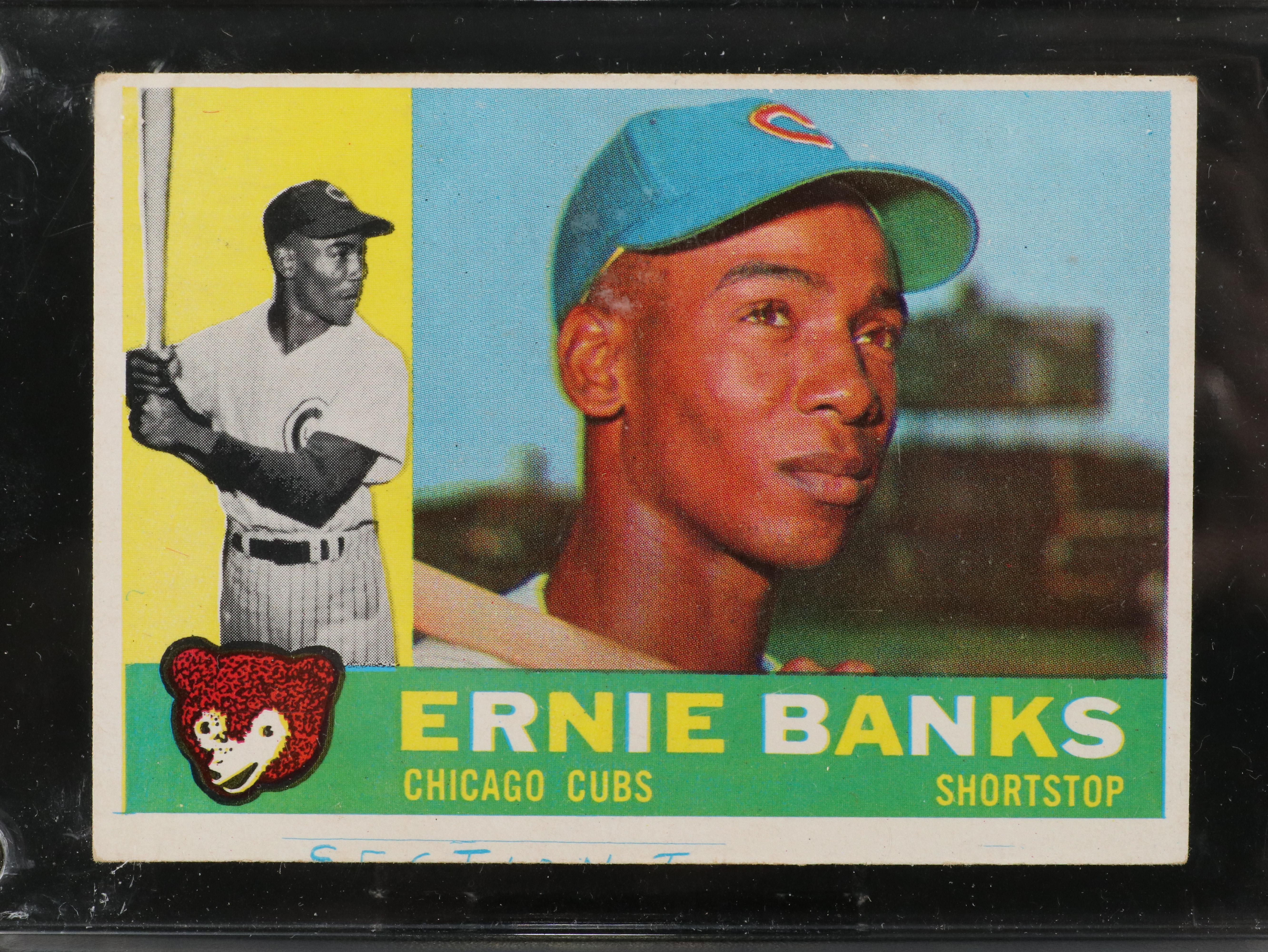 1960 Topps Ernie Banks Chicago Cubs Baseball Card