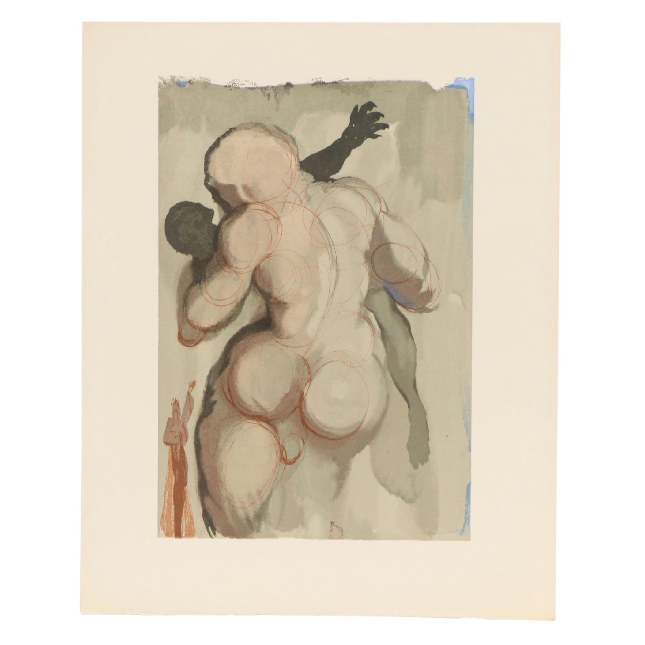 Salvador Dalí Wood Engraving "Les morts par violence," 1960–1964