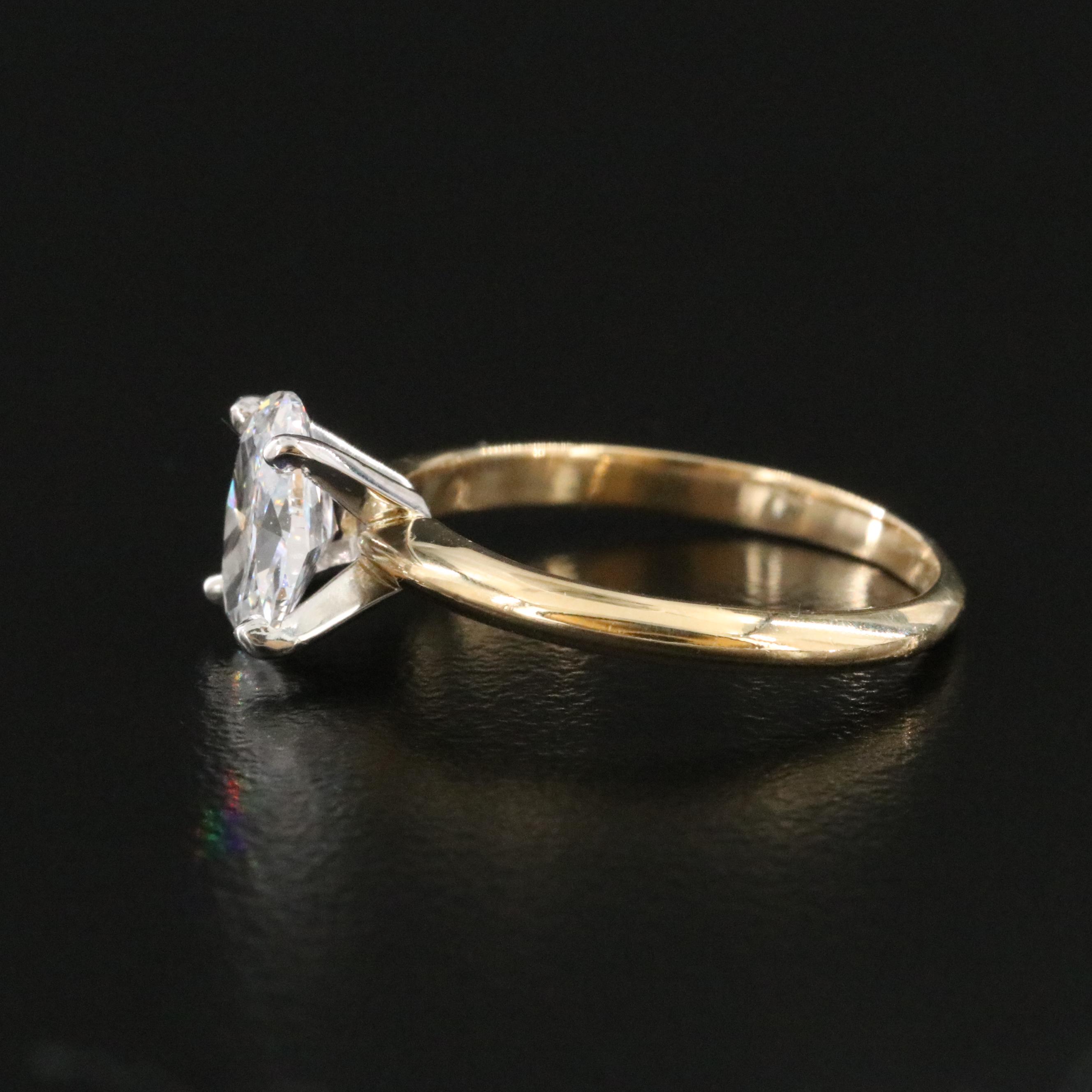 18K 1.02 CT Diamond Solitaire Ring with Platinum Mounting and GIA Report