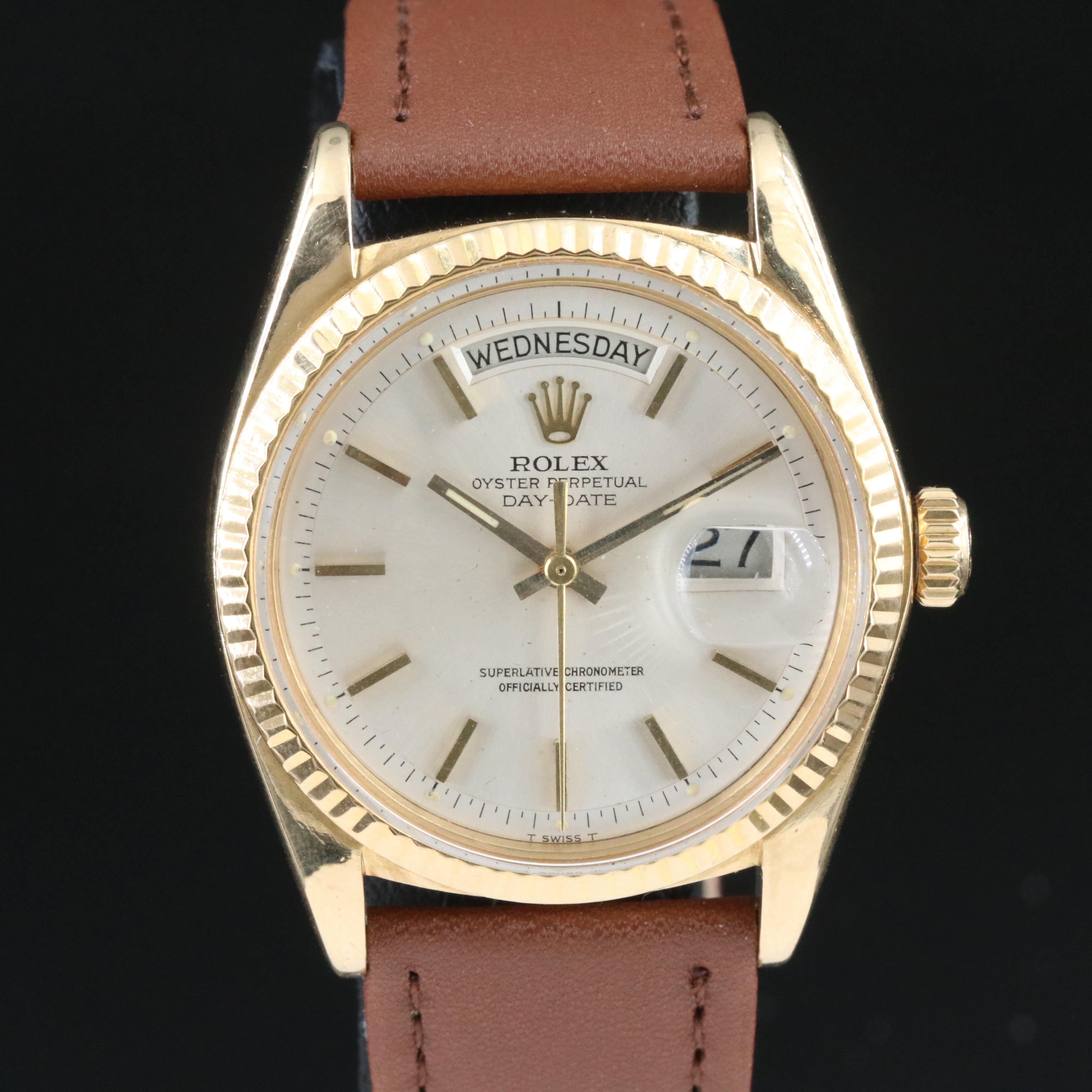 1971 Rolex Day-Date Pie Pan Dial Watch