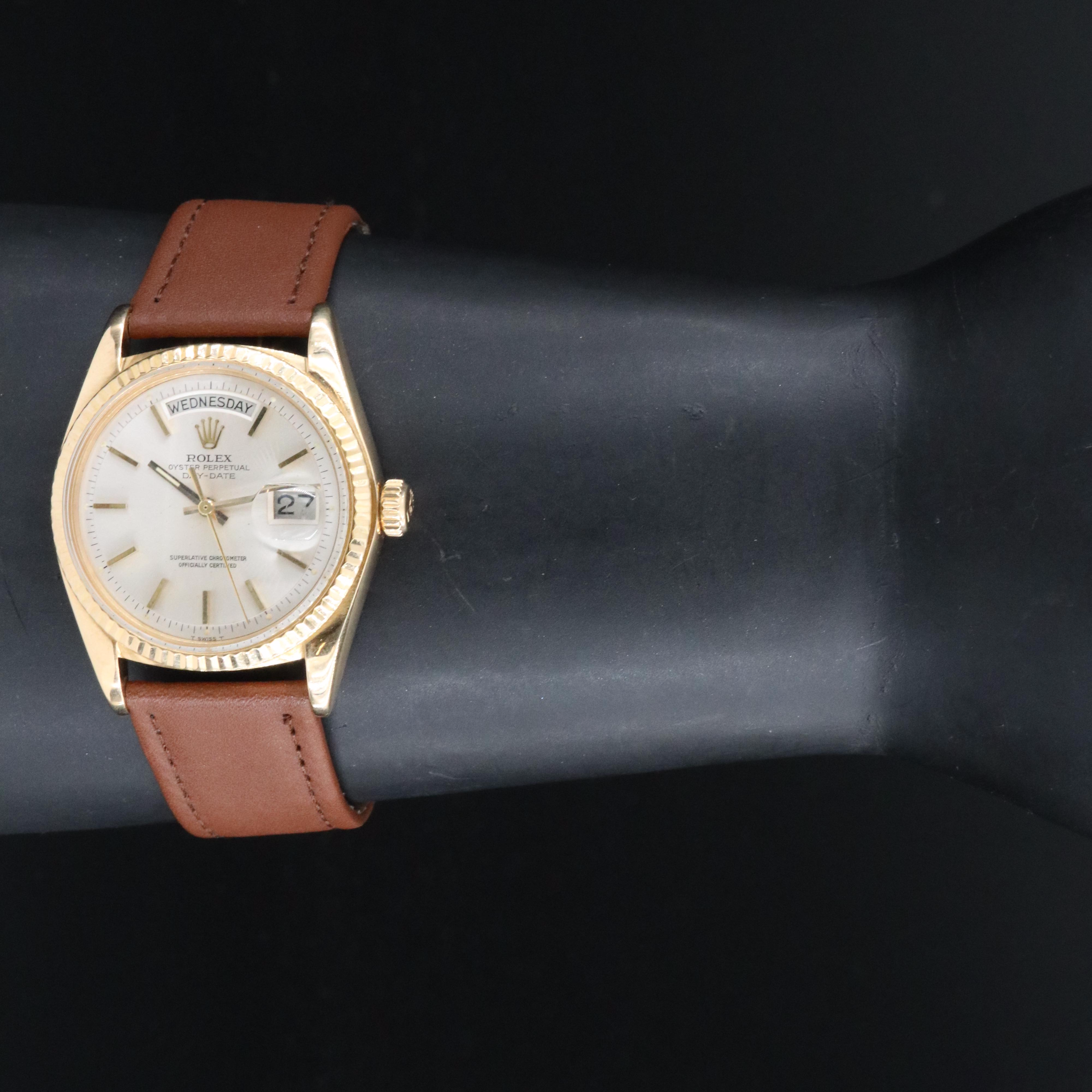 1971 Rolex Day-Date Pie Pan Dial Watch