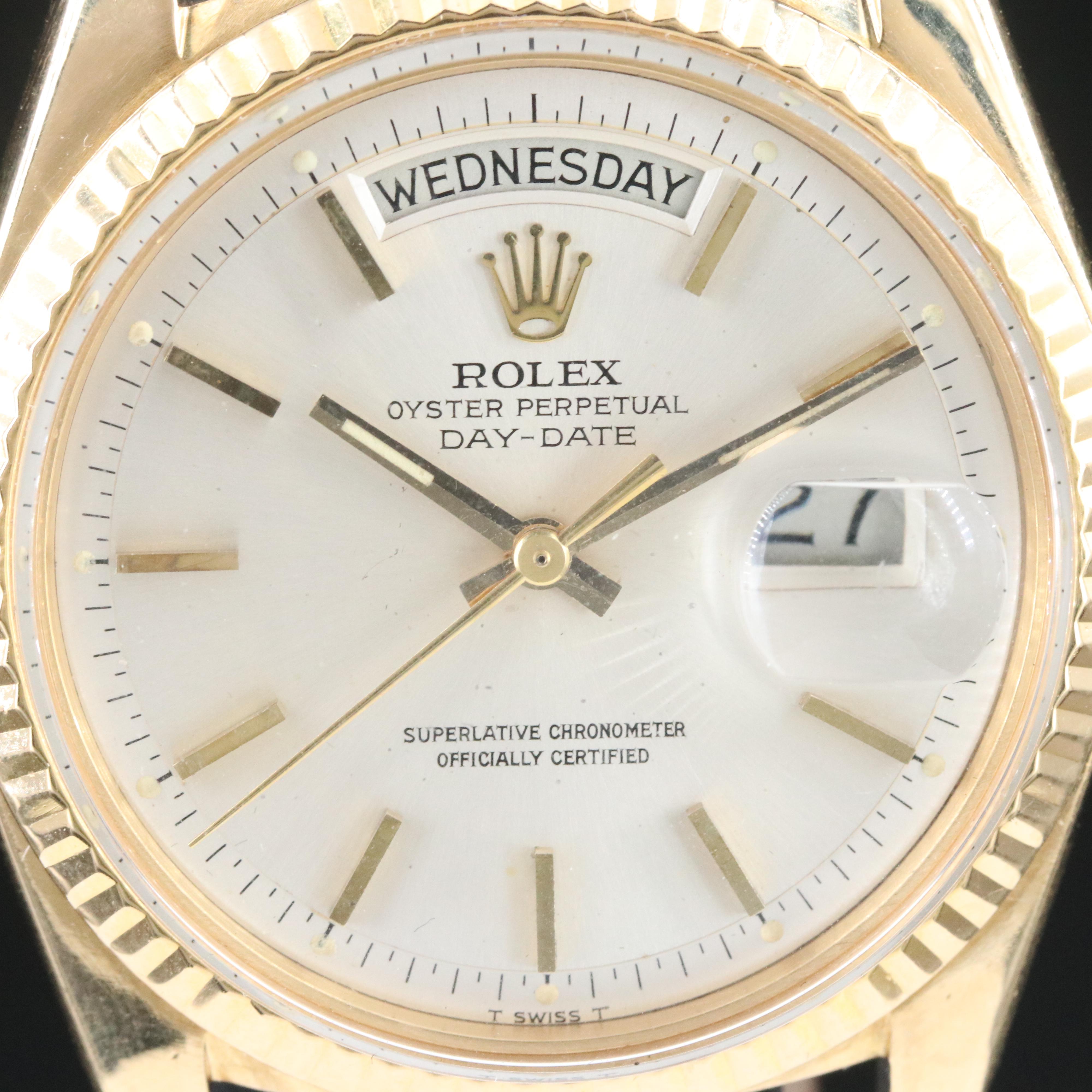 1971 Rolex Day-Date Pie Pan Dial Watch