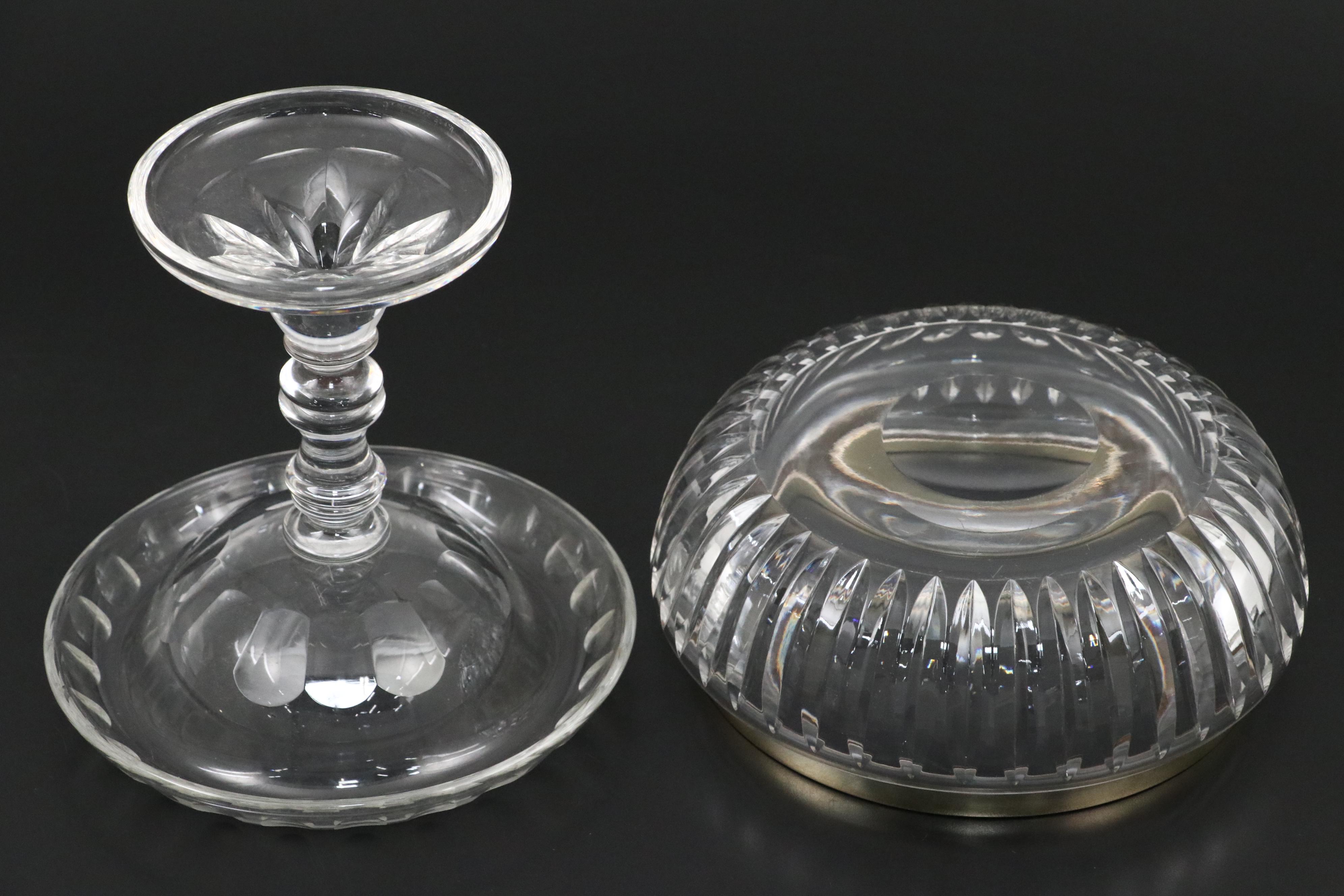Tiffany & Co. Sterling Rimmed Bowl with Georgian Style Compote and Other Bowls