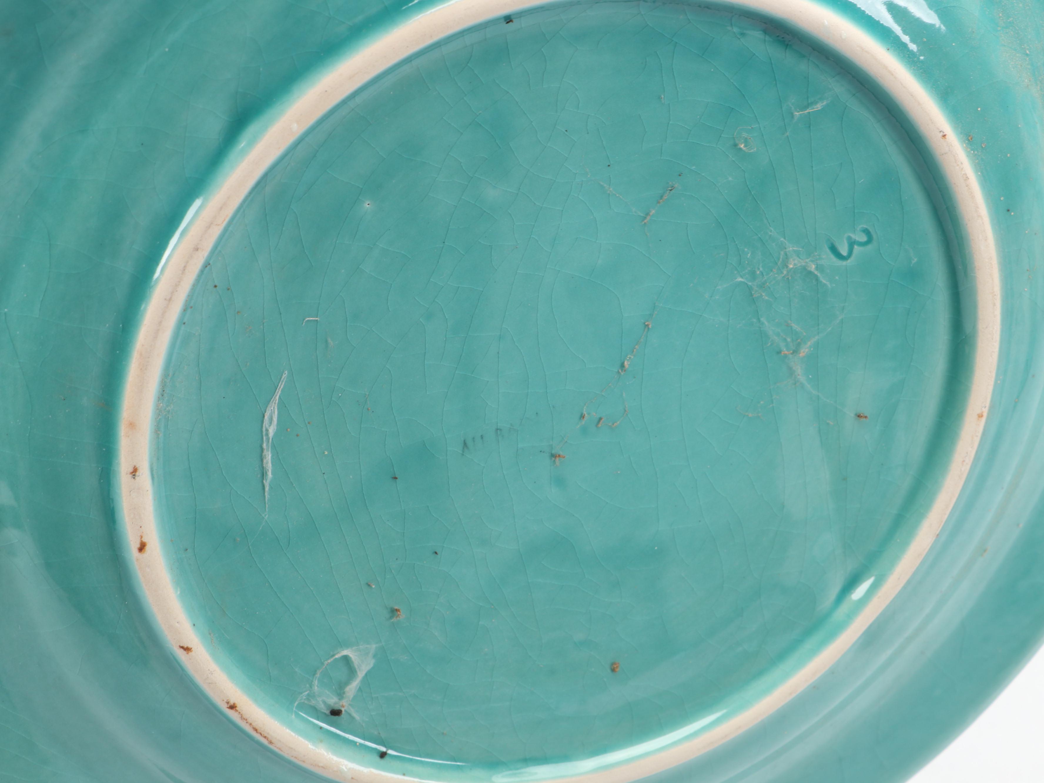 French Majolica Au Bain Marie Asparagus Plates with Other Tableware and Décor